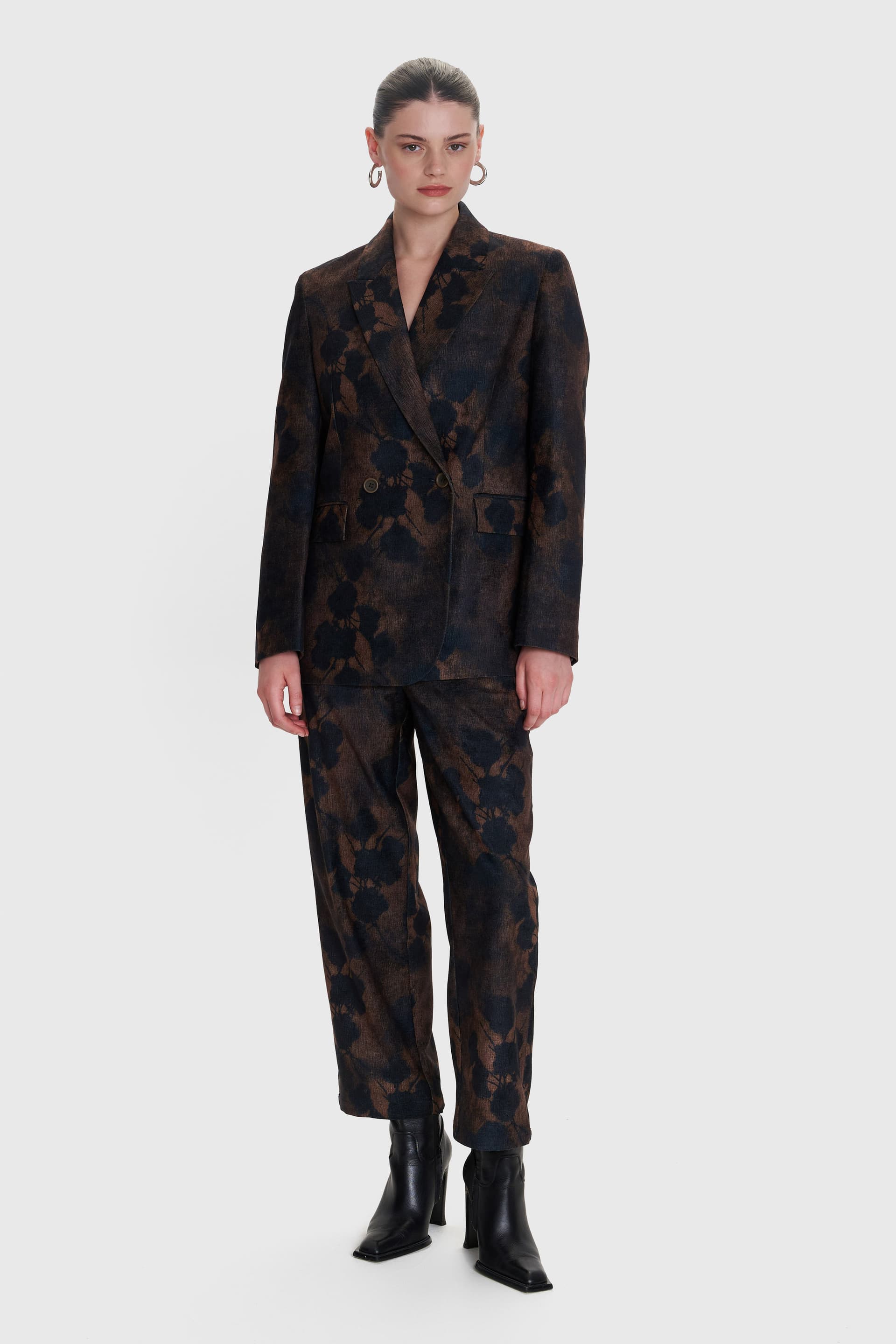 Σακάκι σταυρωτό εμπριμέ - Πολύχρωμο