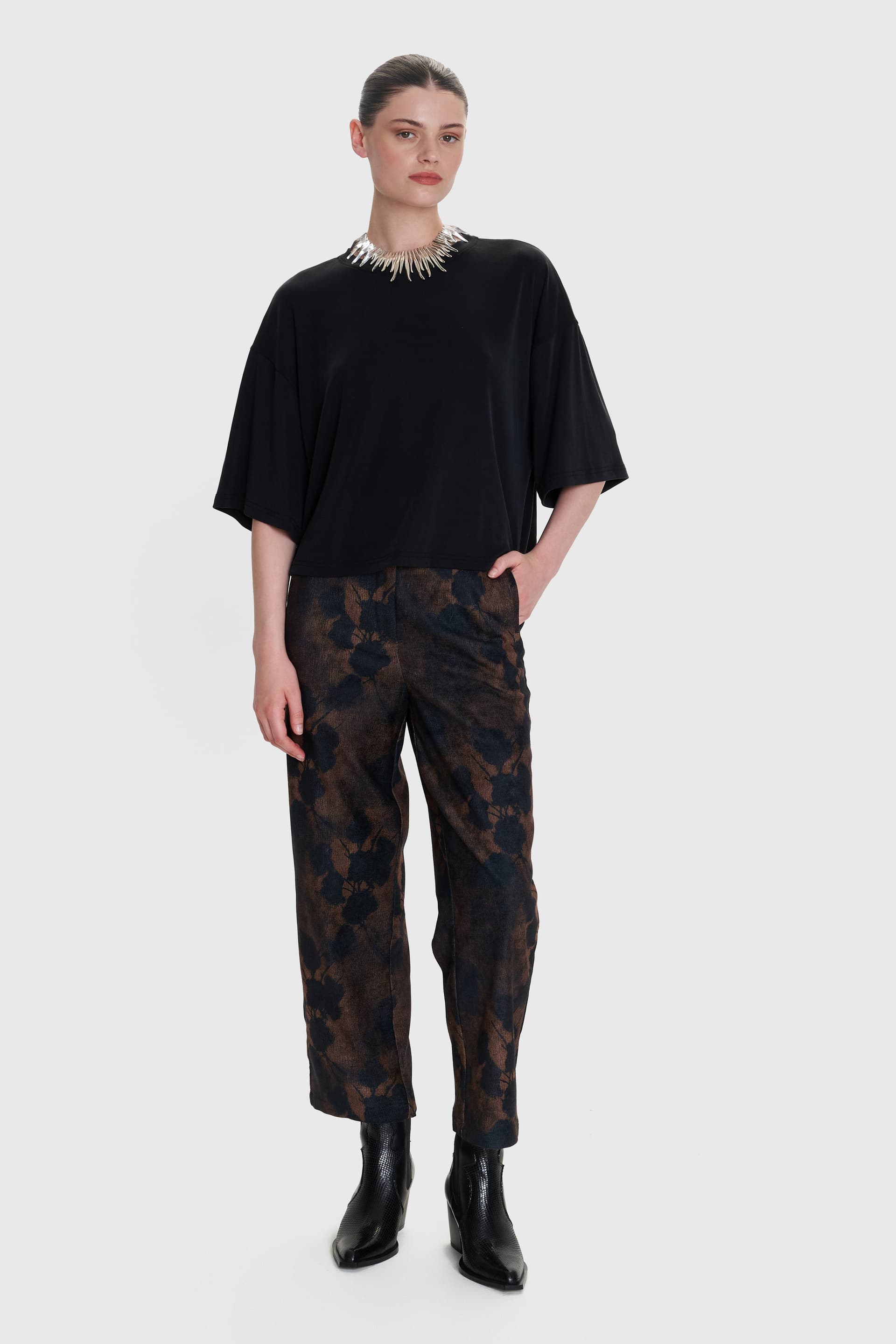 Παντελόνι formal εμπριμέ - Πολύχρωμο