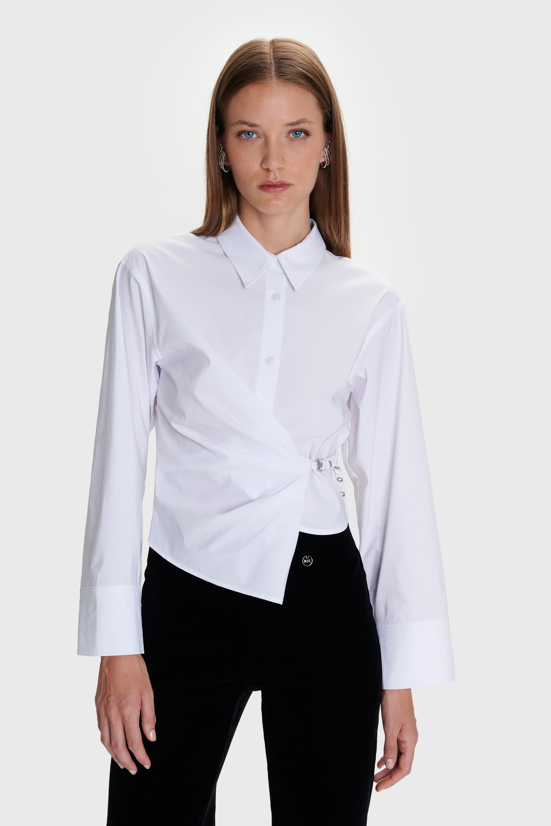 Πουκάμισο ασύμμετρο - Λευκό