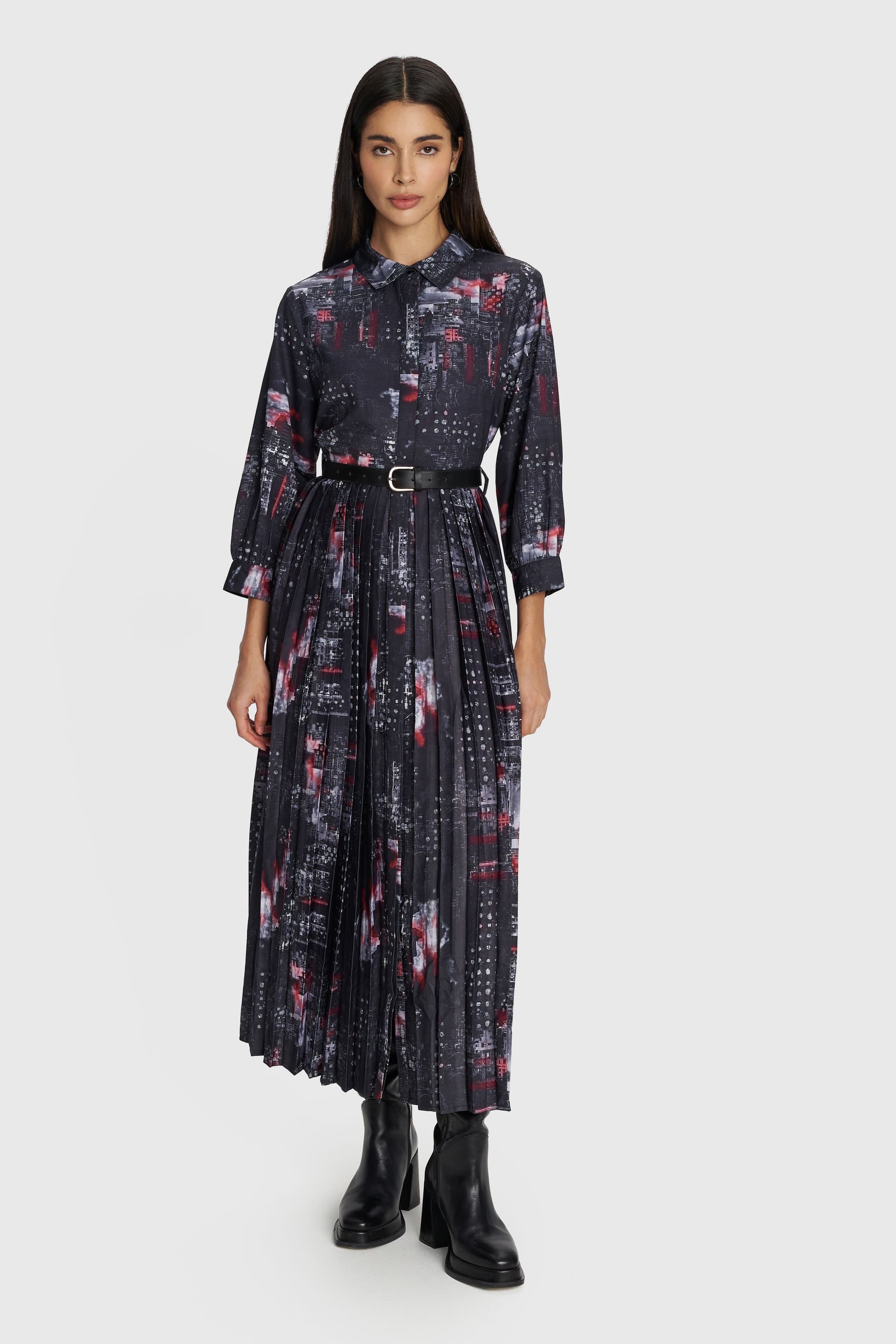 Φόρεμα μάξι με σχέδιο - Πολύχρωμο