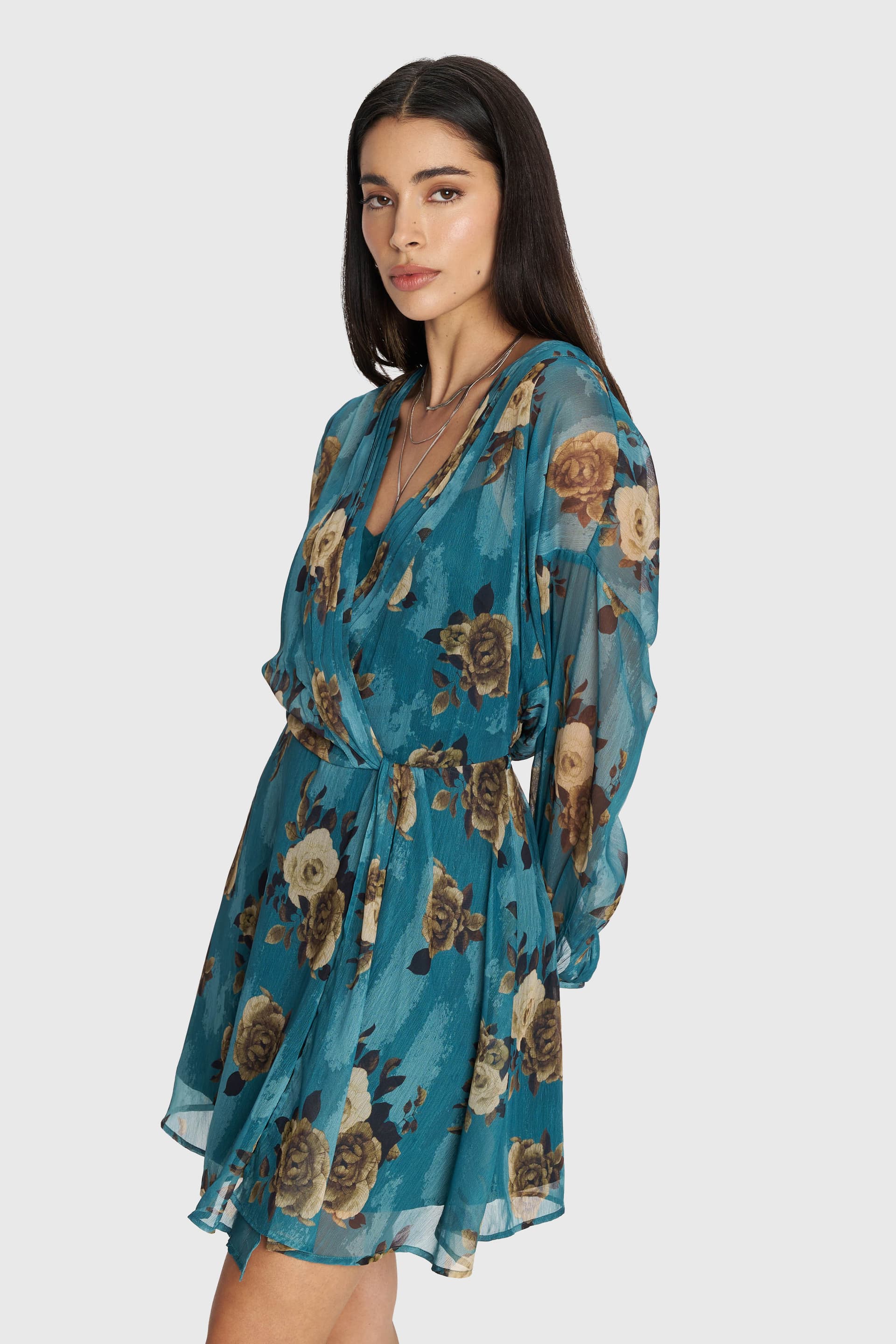 Φόρεμα μίνι φλοράλ - Πολύχρωμο