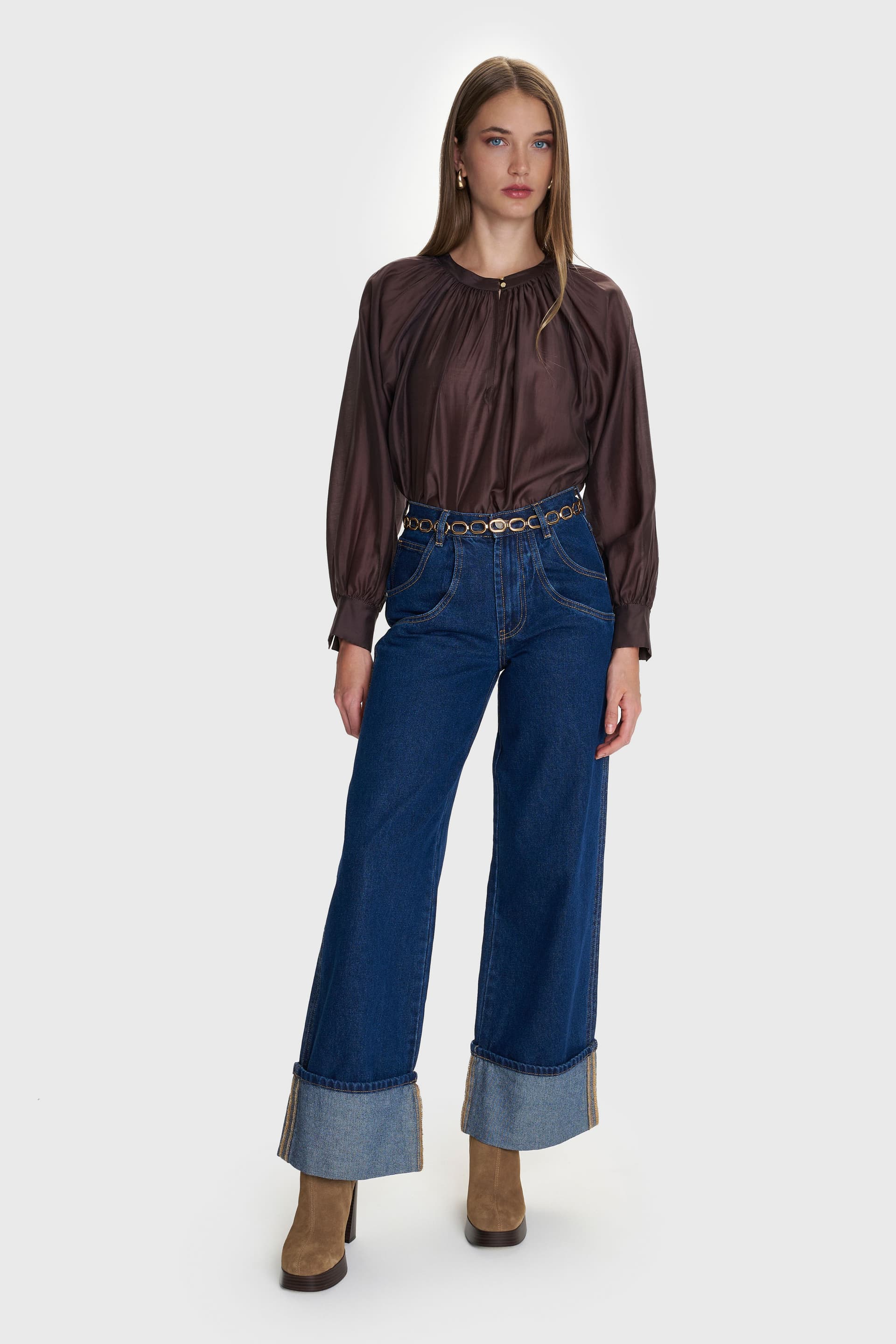 Τουνίκ see-through - Καφέ