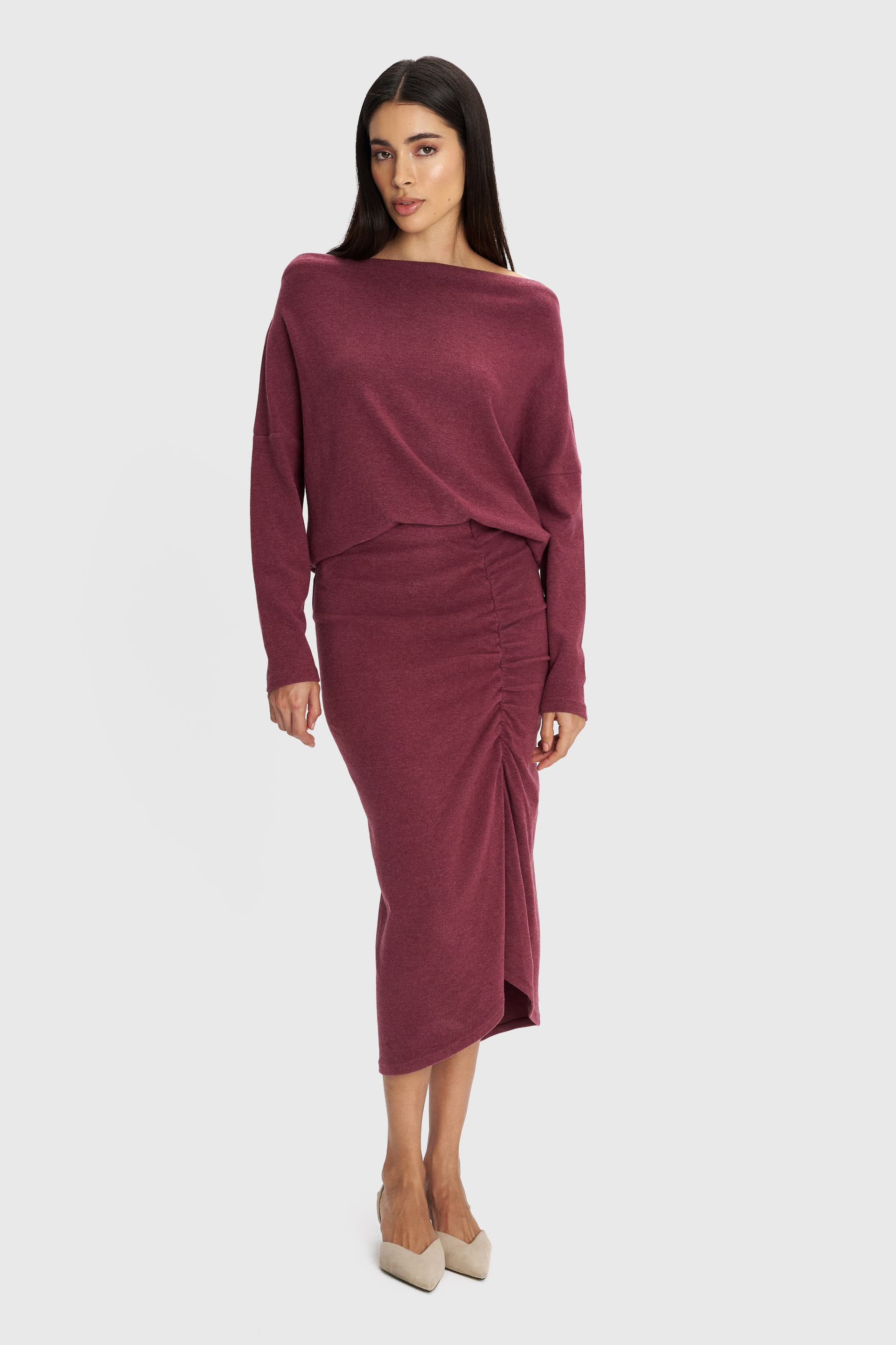 Μπλούζα μακρυμάνικη - Μπορντό