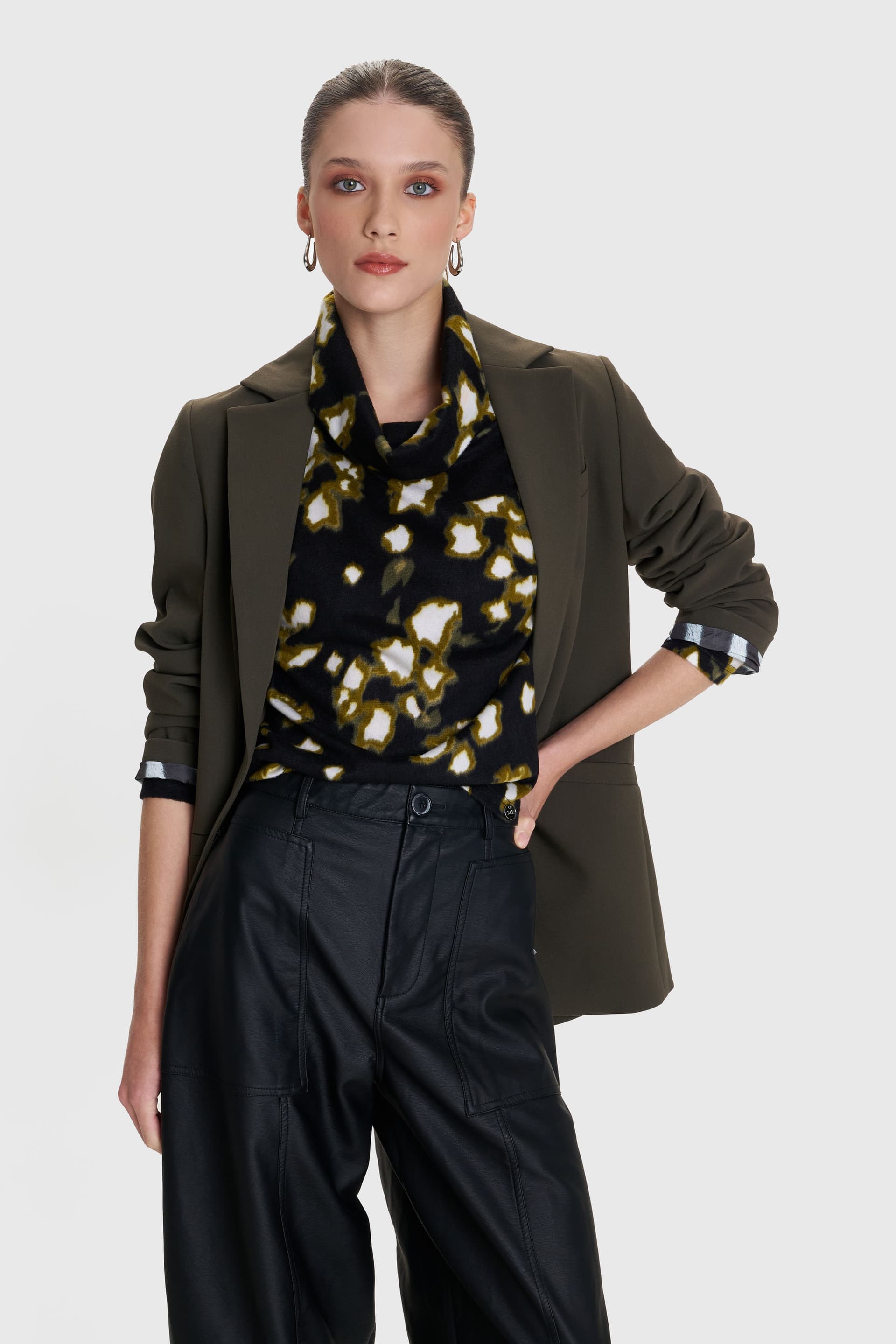 Μπλούζα με abstract σχέδια - Πολύχρωμο