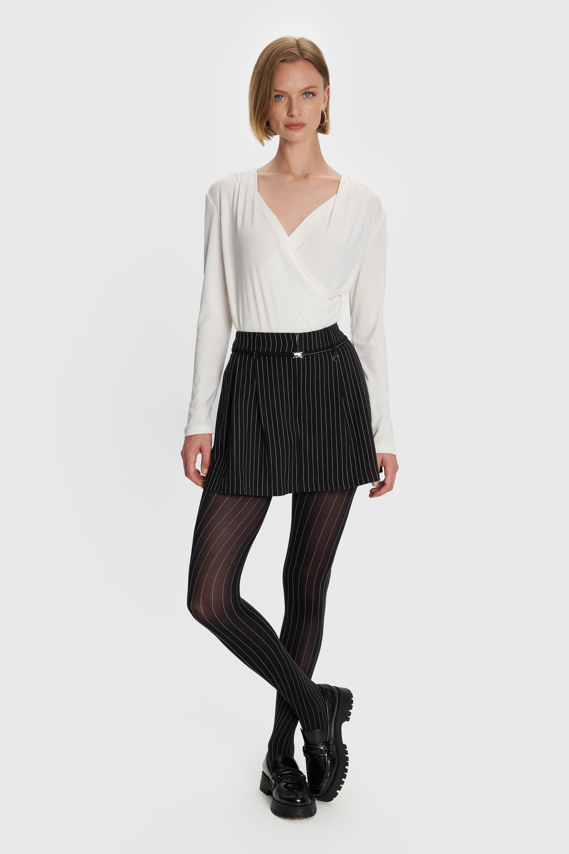 Μπλούζα κρουαζέ - Λευκό