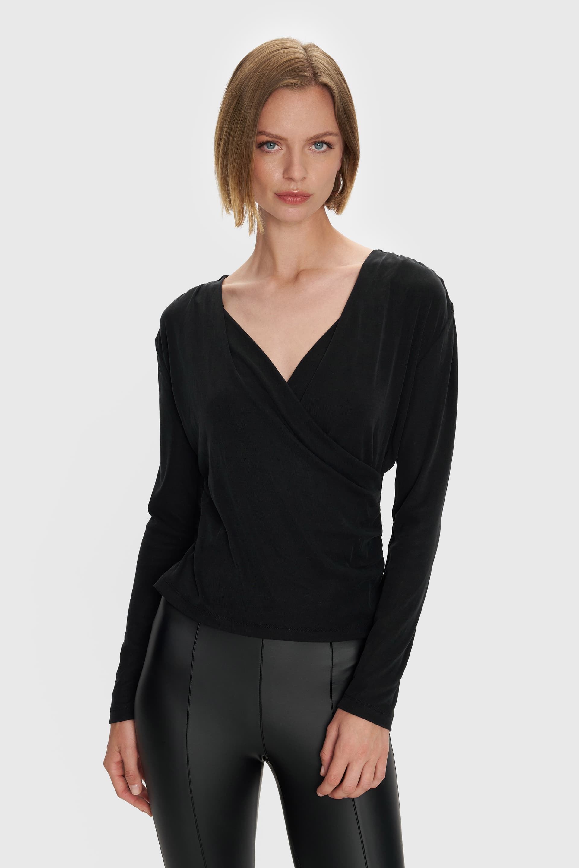 Μπλούζα κρουαζέ - Μαύρο