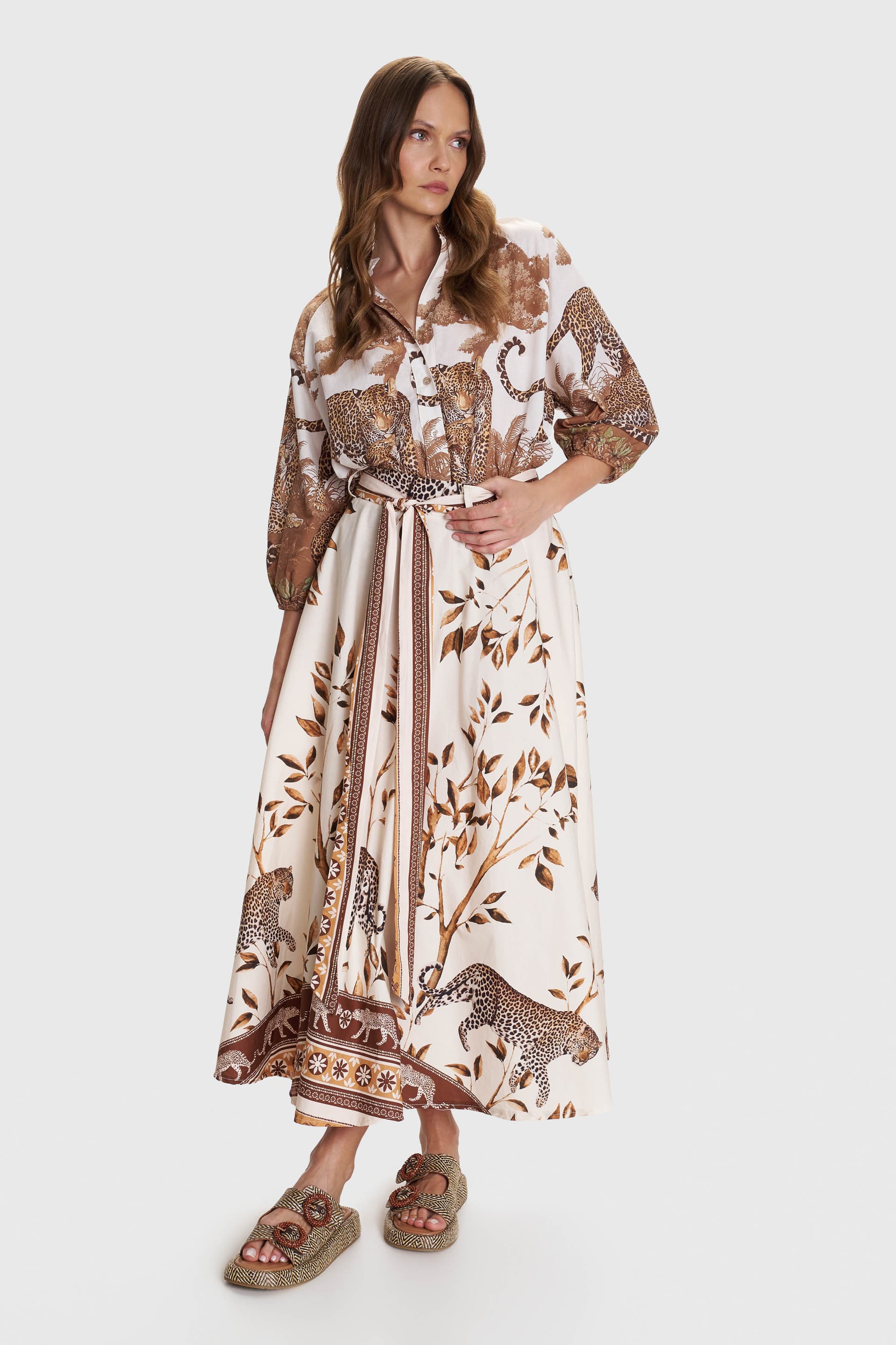 Φούστα μακριά εμπριμέ - Πολύχρωμο