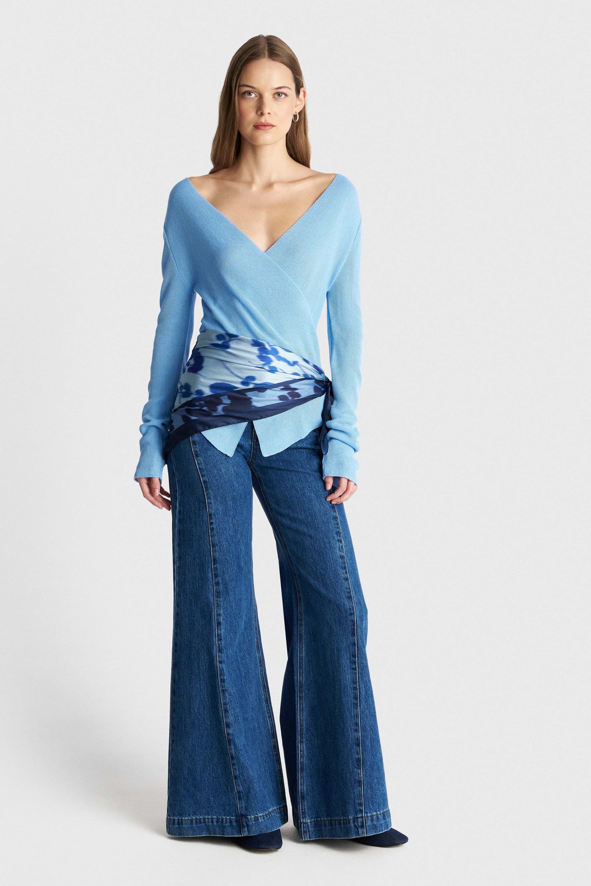 Μπλούζα πλεκτή κρουαζέ - CIEL