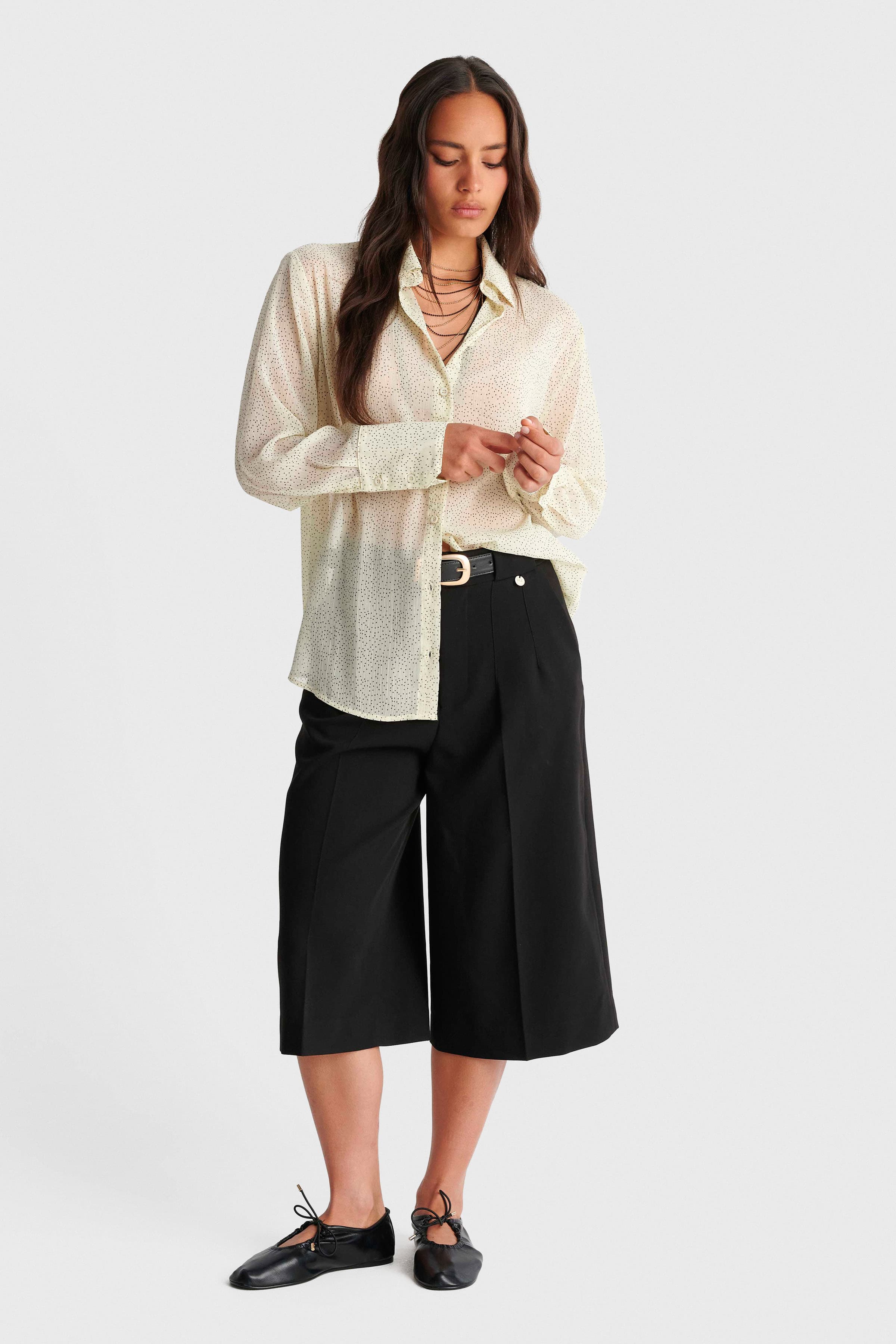 Πουκάμισο πουά με διαφάνεια - Πολύχρωμο