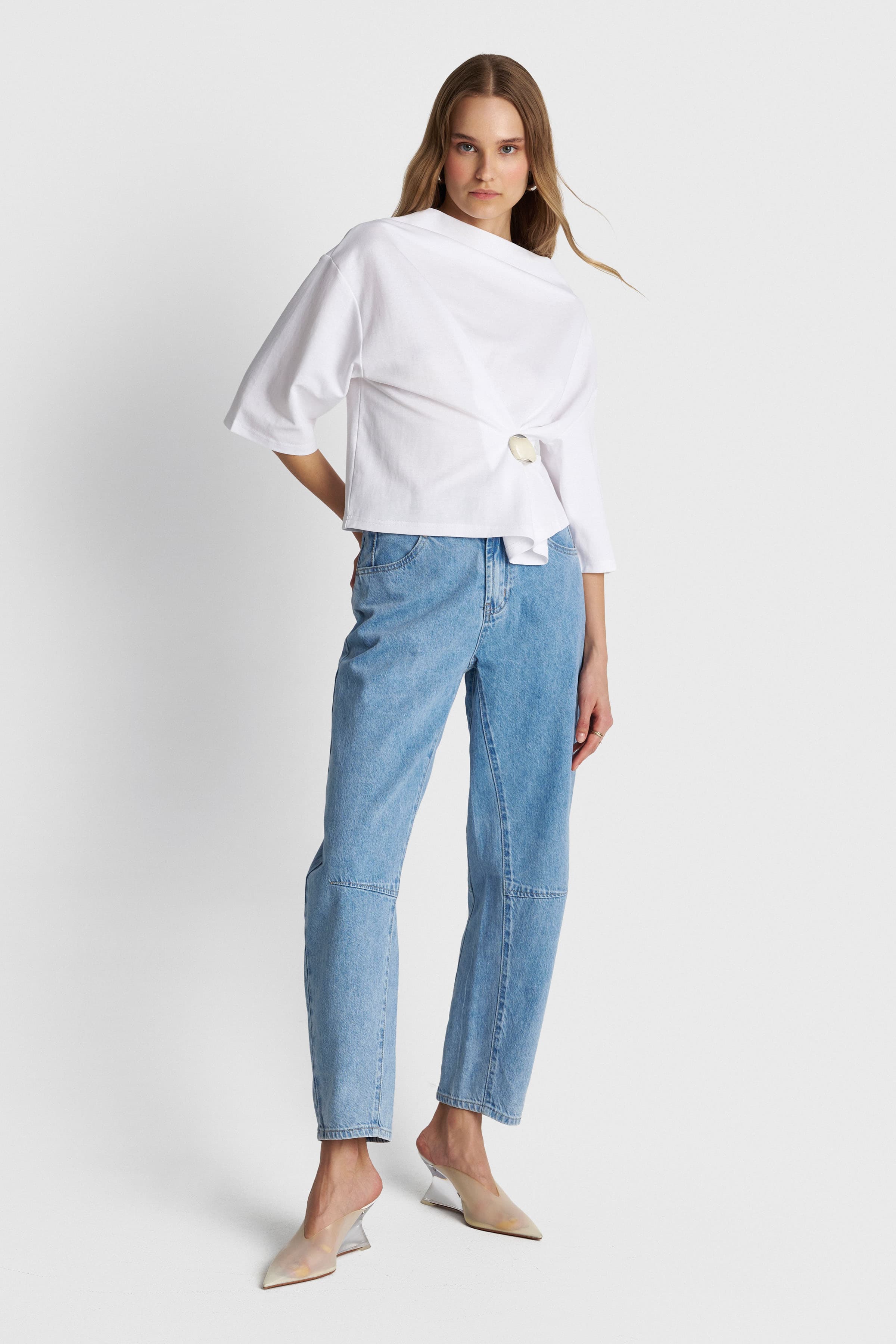 Τζιν παντελόνι barrel leg - USED