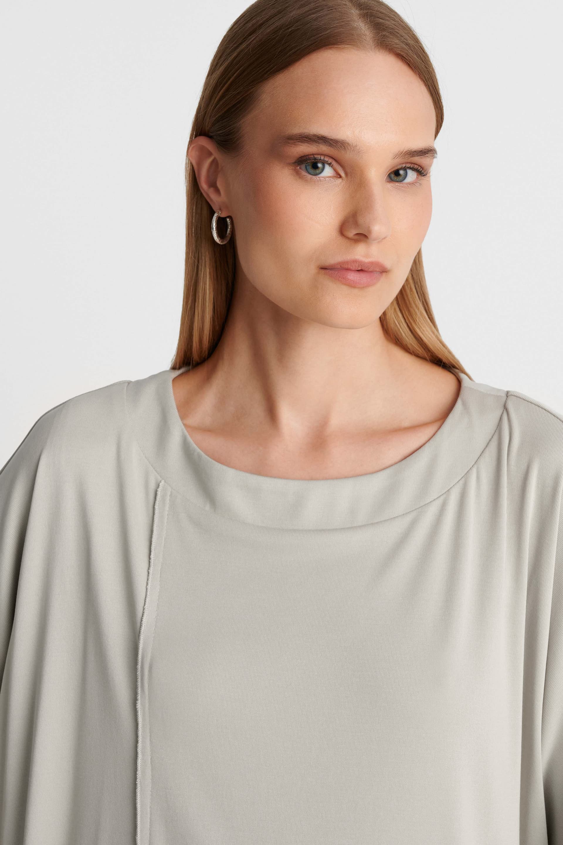 Ασύμμετρη μπλούζα με κοντό μανίκι - ICE