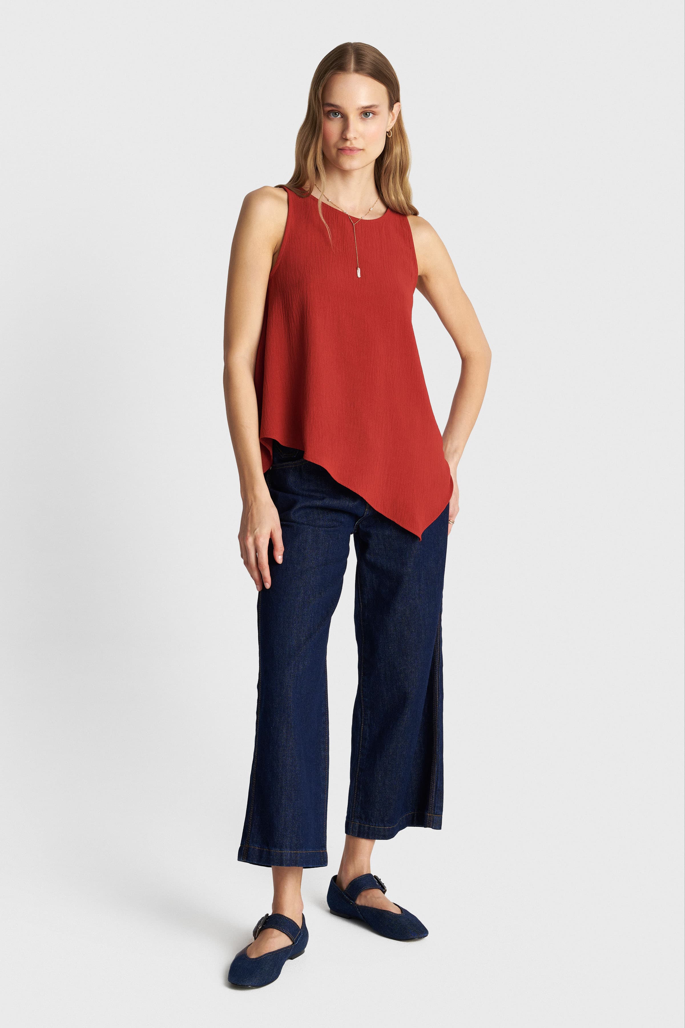 Τοπ αμάνικο ασύμμετρο - PAPRICA