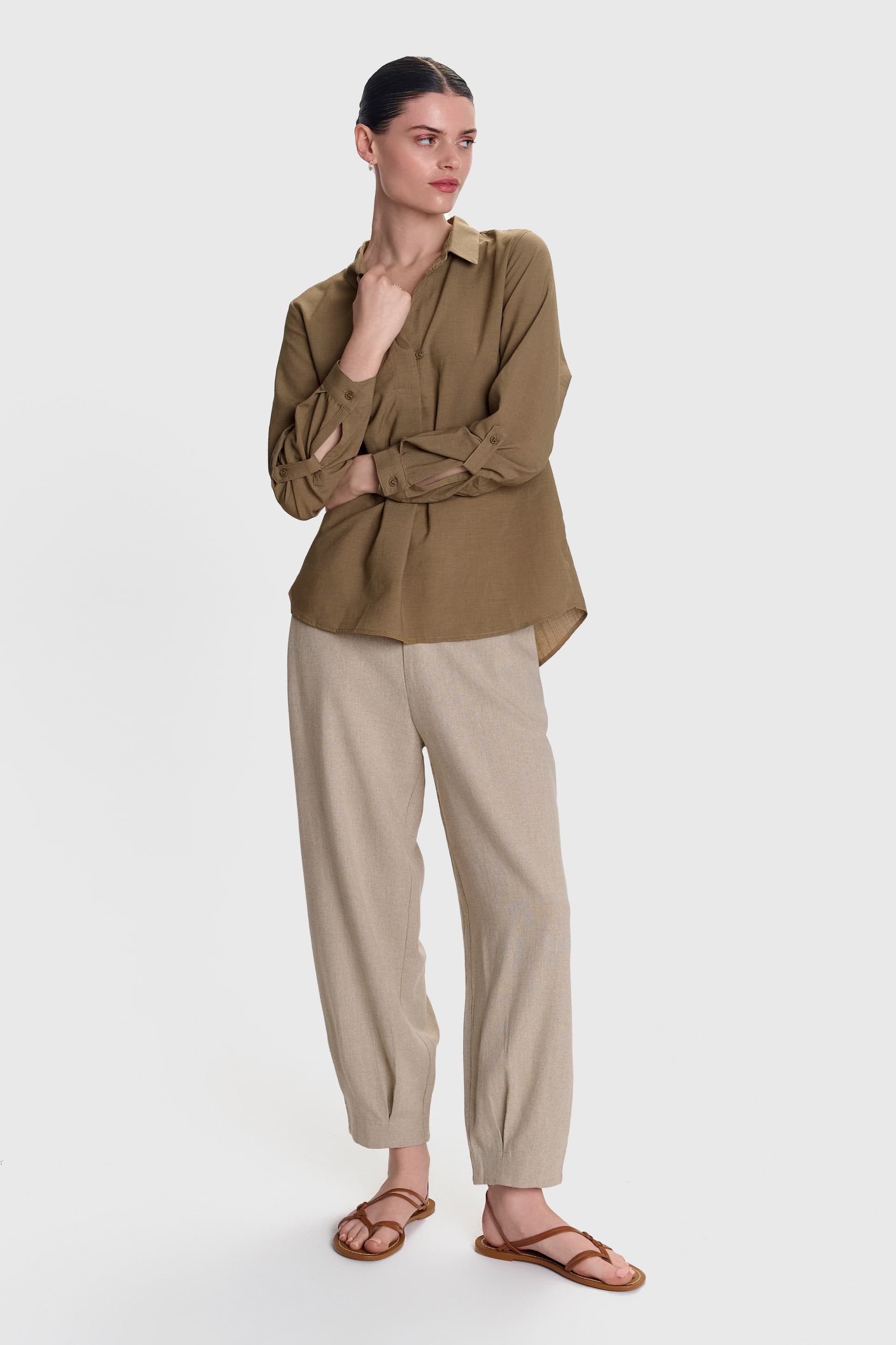 Τουνίκ μακρυμάνικη - Χακί