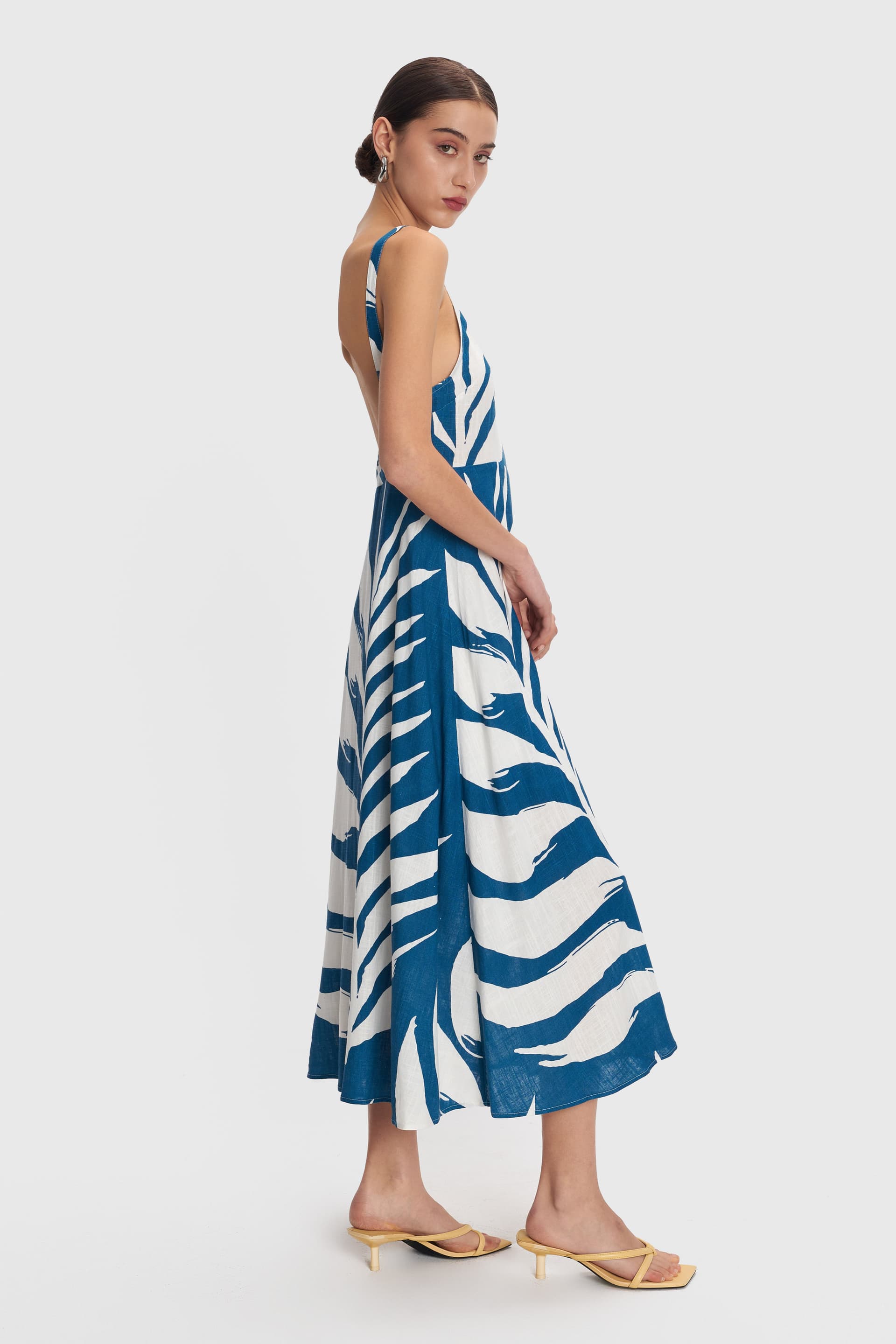 Φόρεμα midi εμπριμέ - OTTANIO