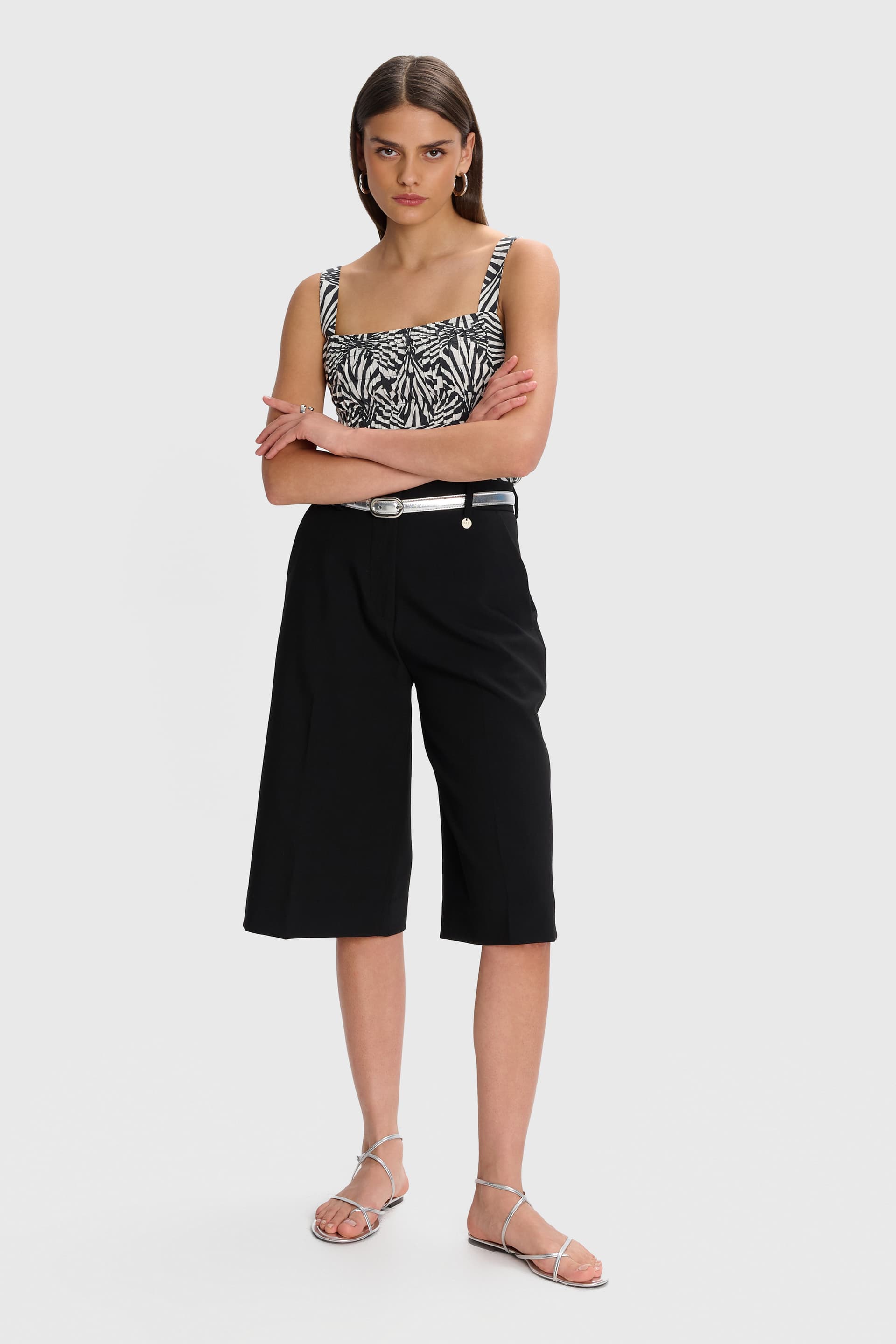 Βερμούδα κάτω από το γόνατο - Μαύρο