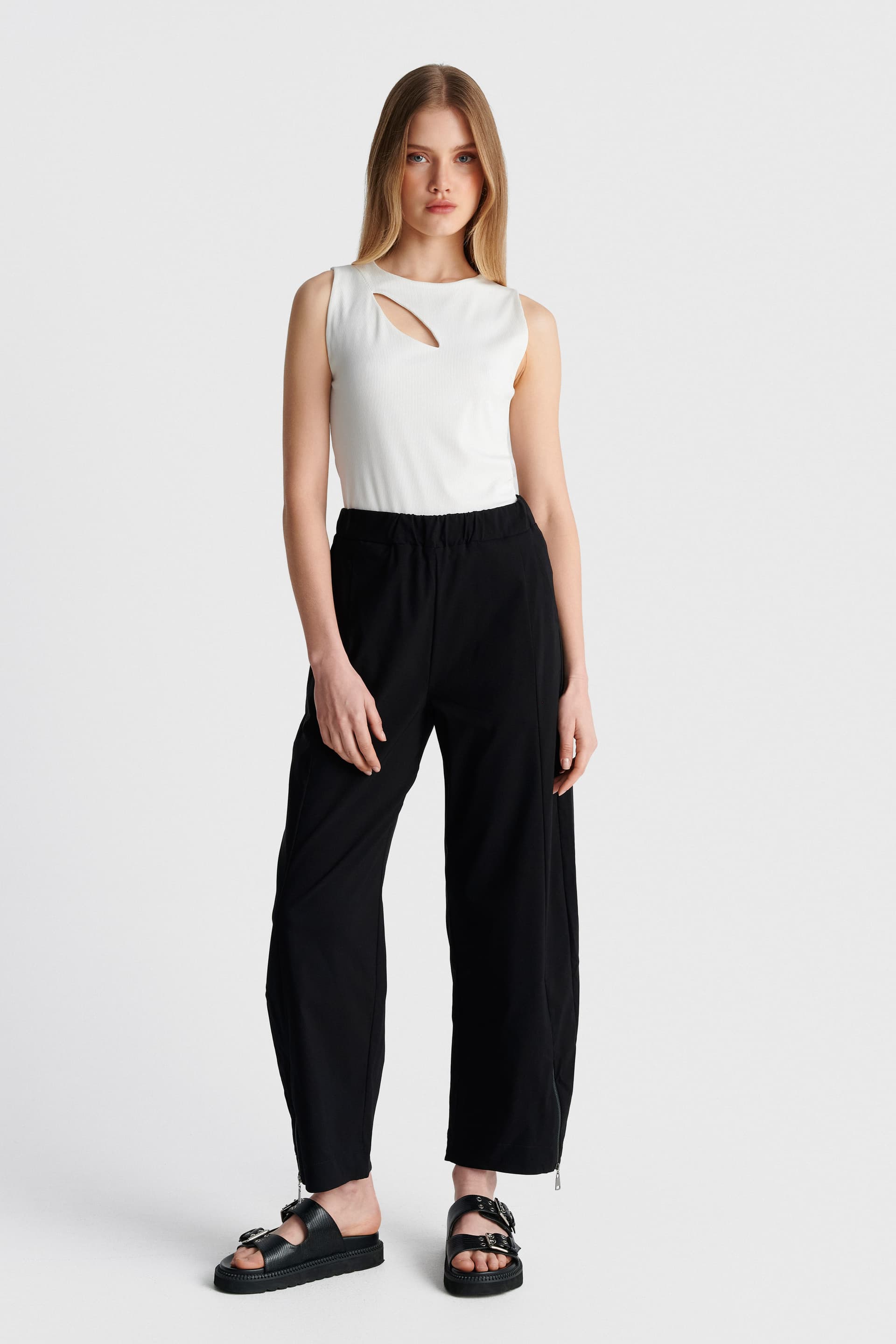 Παντελόνι barrel - Μαύρο