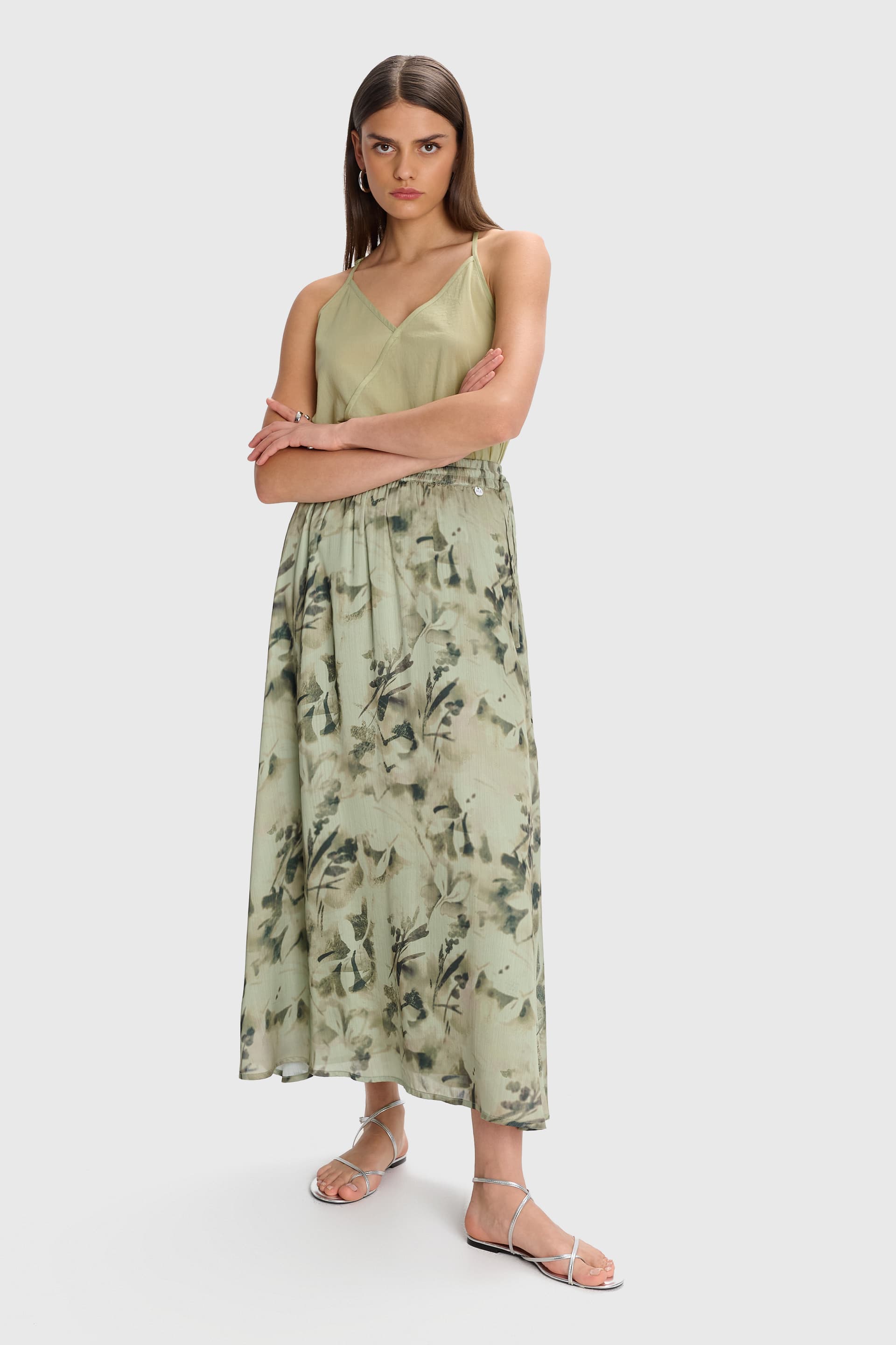 Φούστα μακριά εμπριμέ - Πολύχρωμο