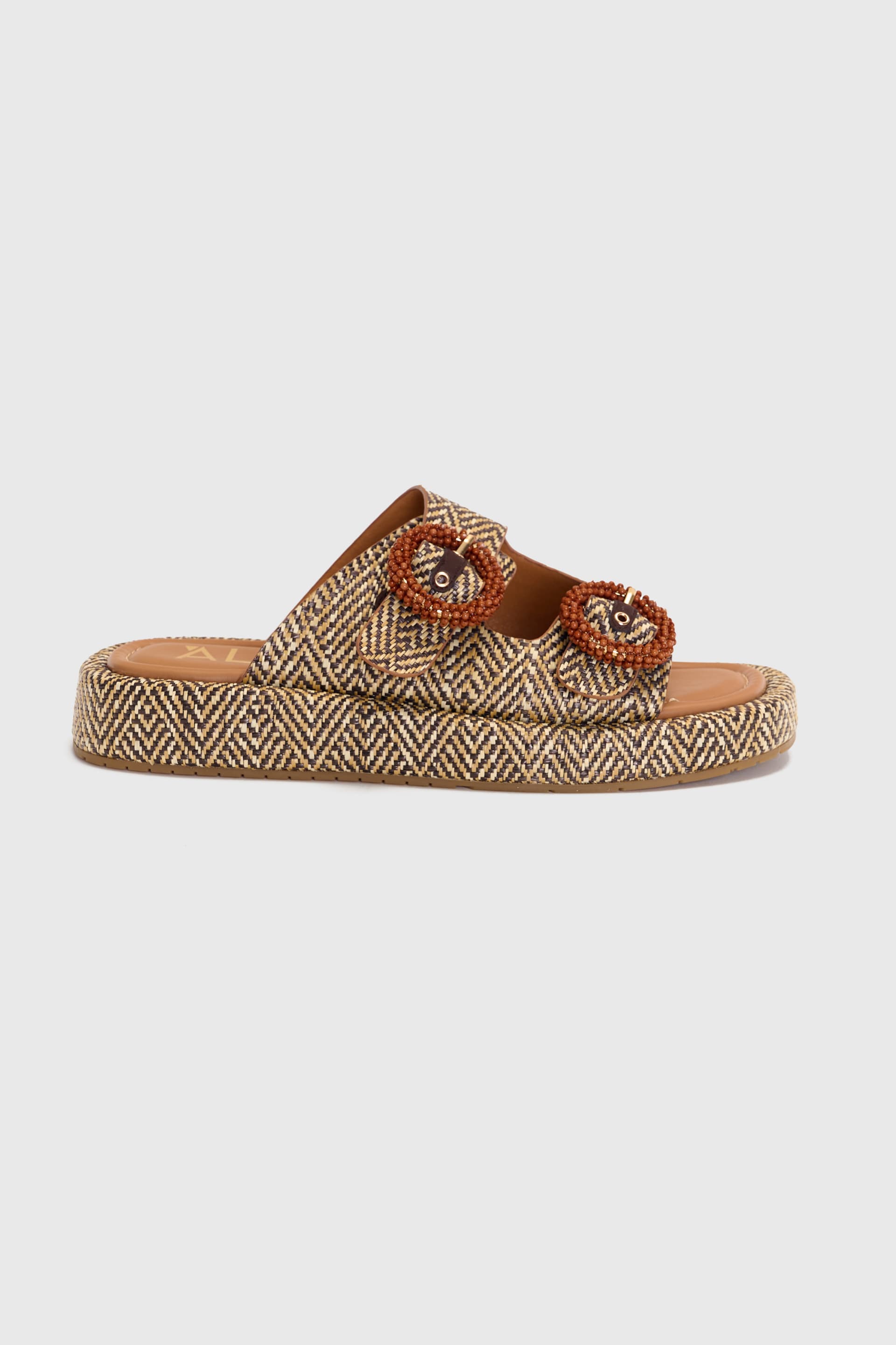 Σανδάλι με διακοσμητικές λεπτομέρειες - Καφέ