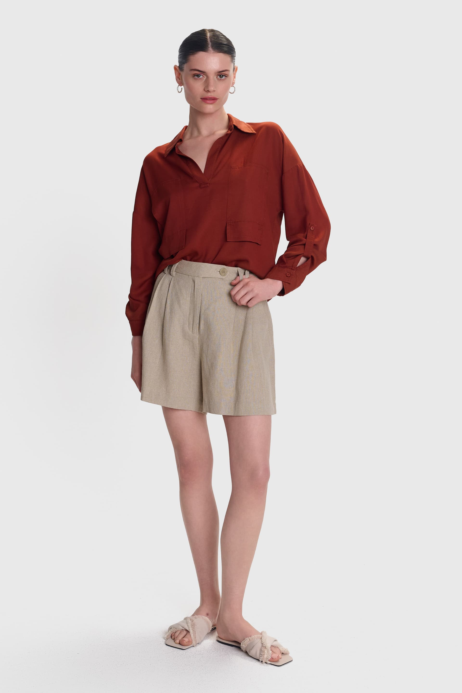 Τουνίκ με διακοσμητικές τσέπες - COPPER