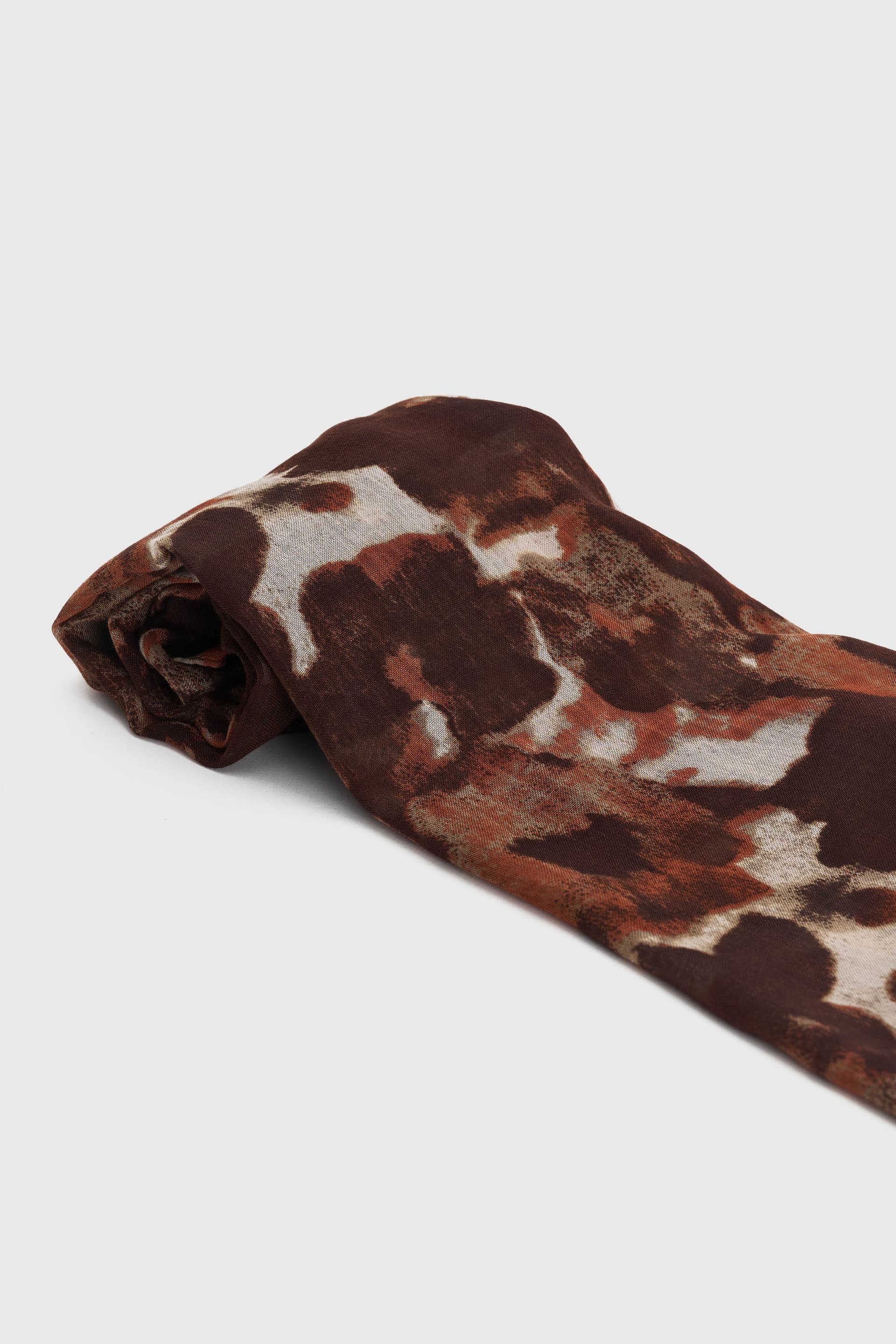 Εσάρπα με φλοράλ σχέδια - Πολύχρωμο