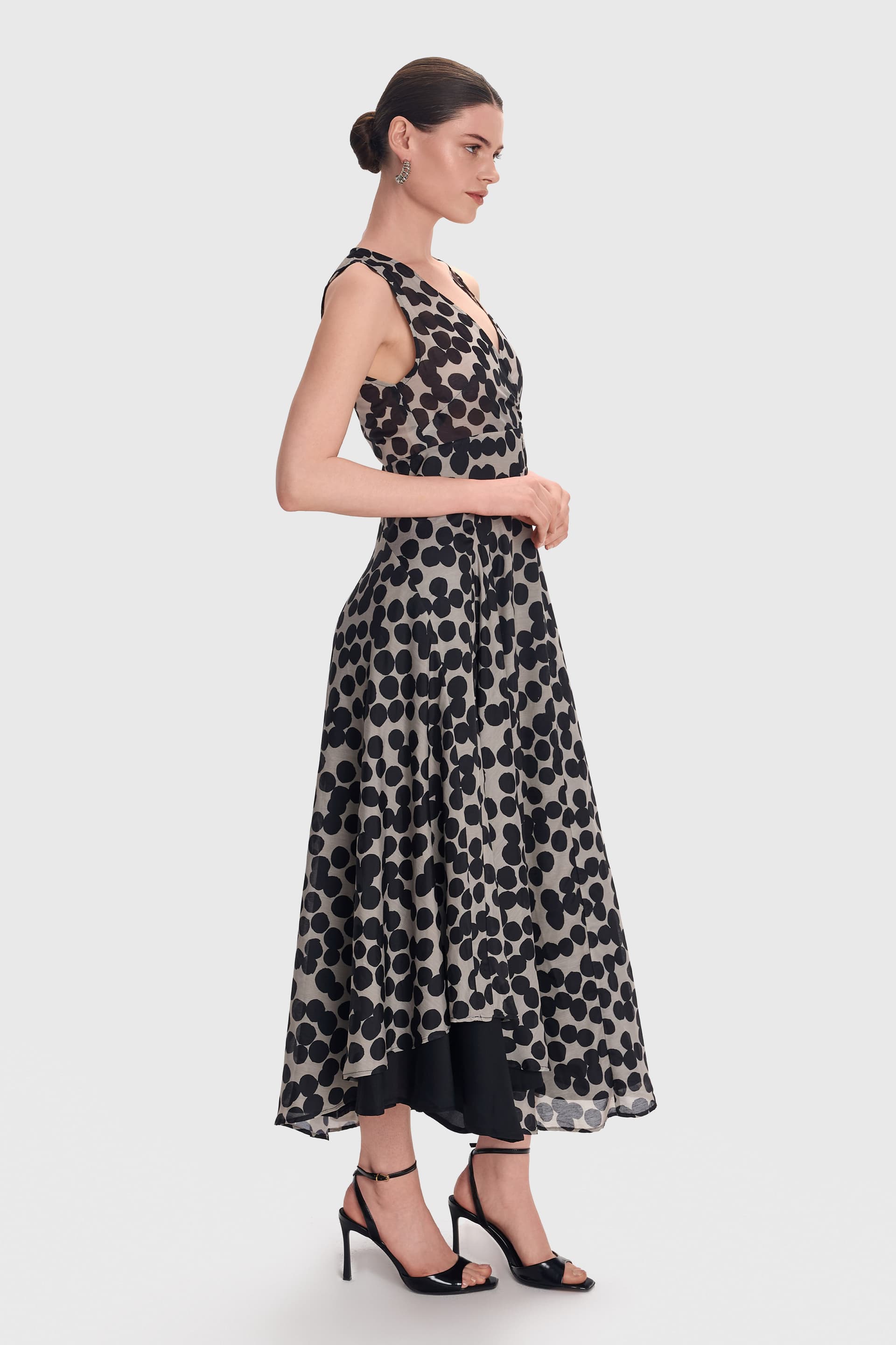 Φόρεμα μακρύ πουά - Πολύχρωμο