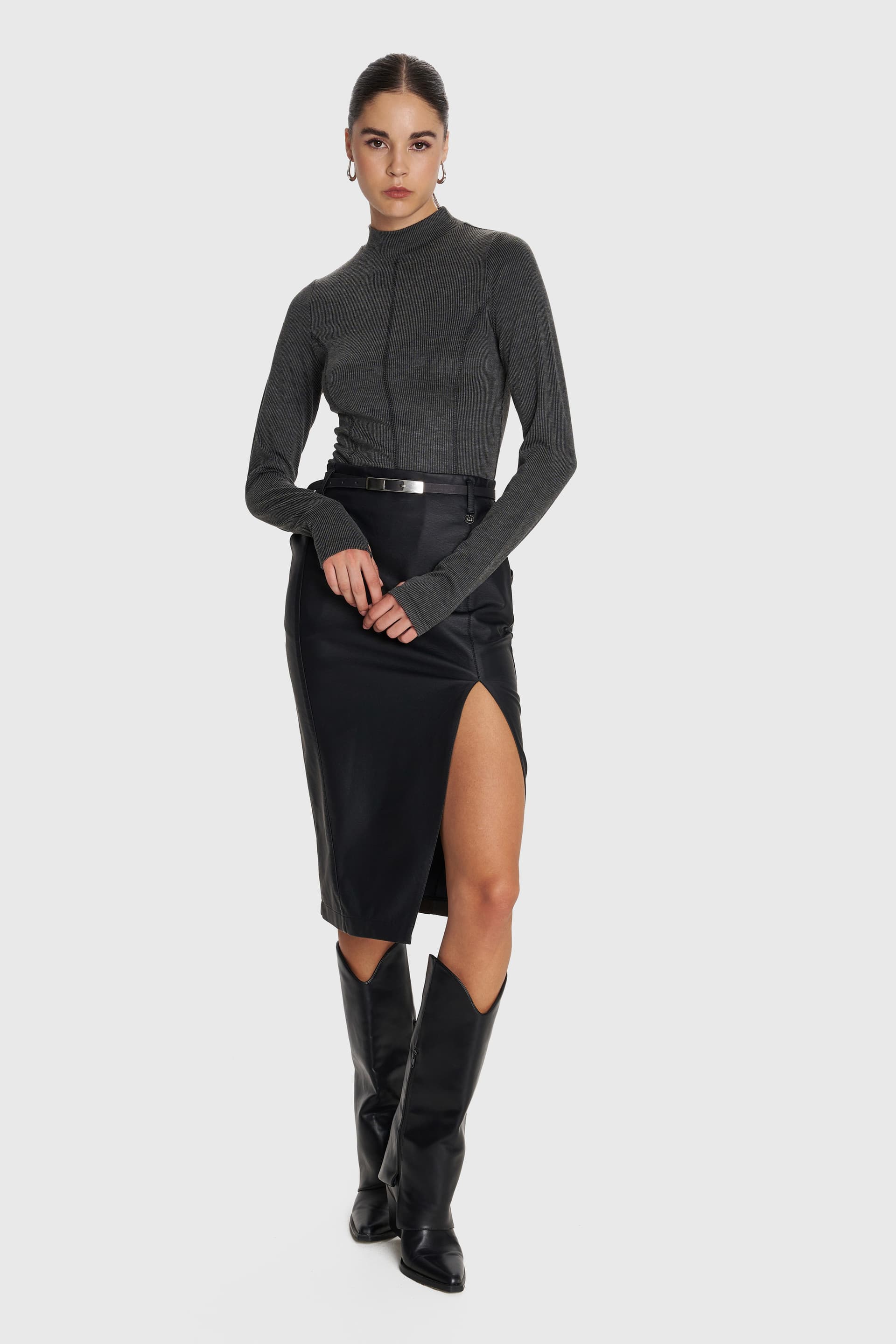 Μπλούζα ζιβάγκο - Γκρι