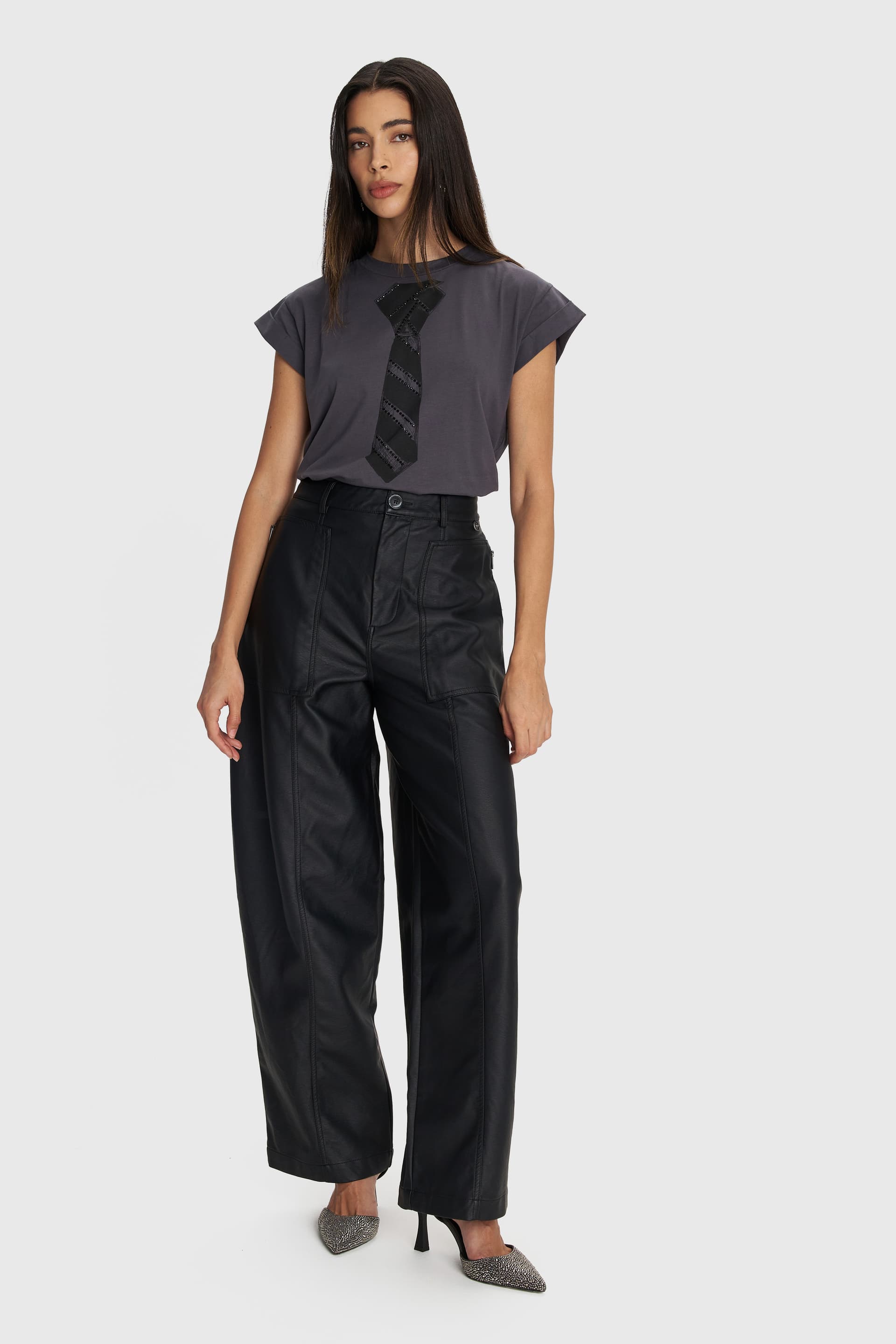 T-shirt με τύπωμα - Γκρι