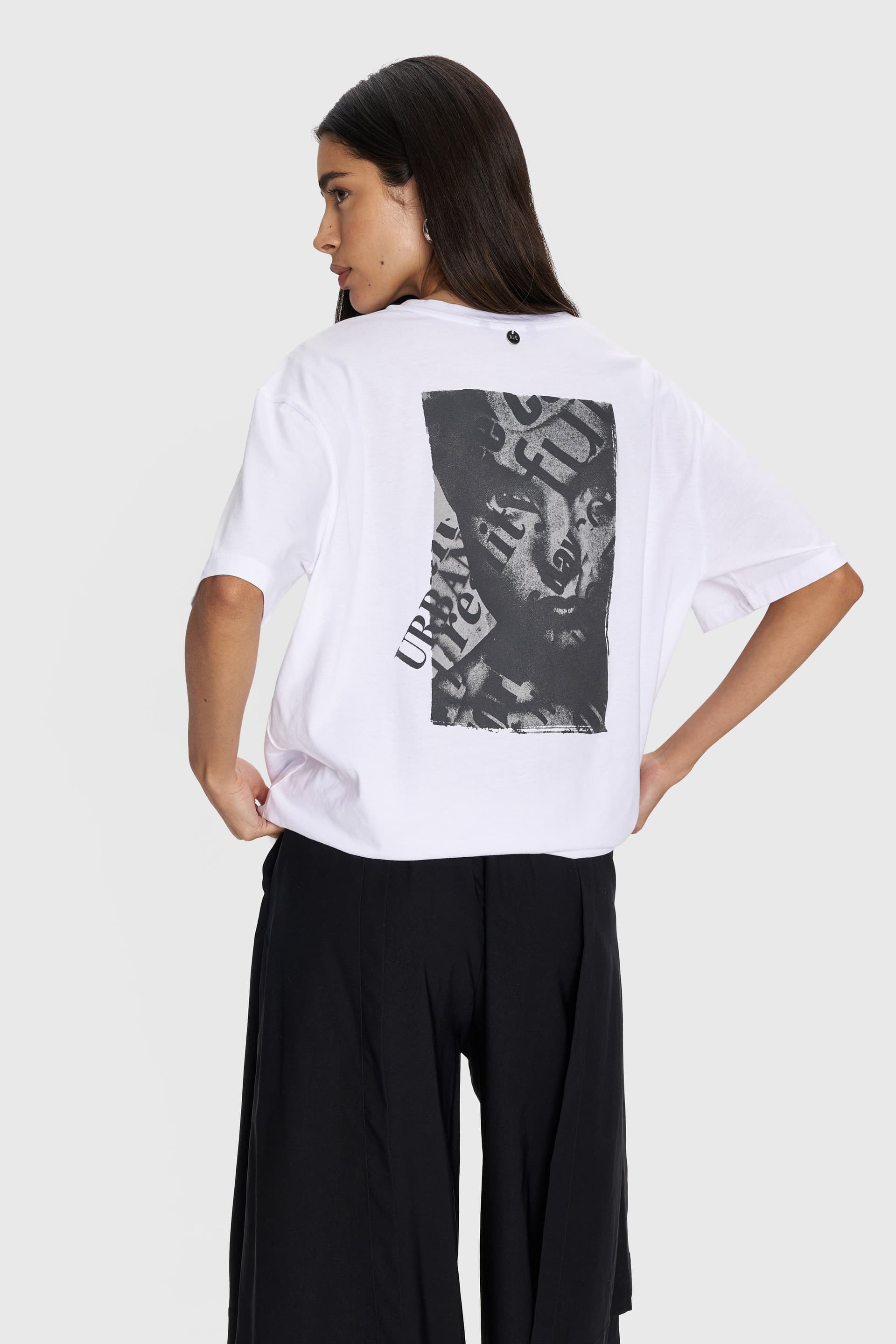 T-shirt με graphic τύπωμα - Λευκό