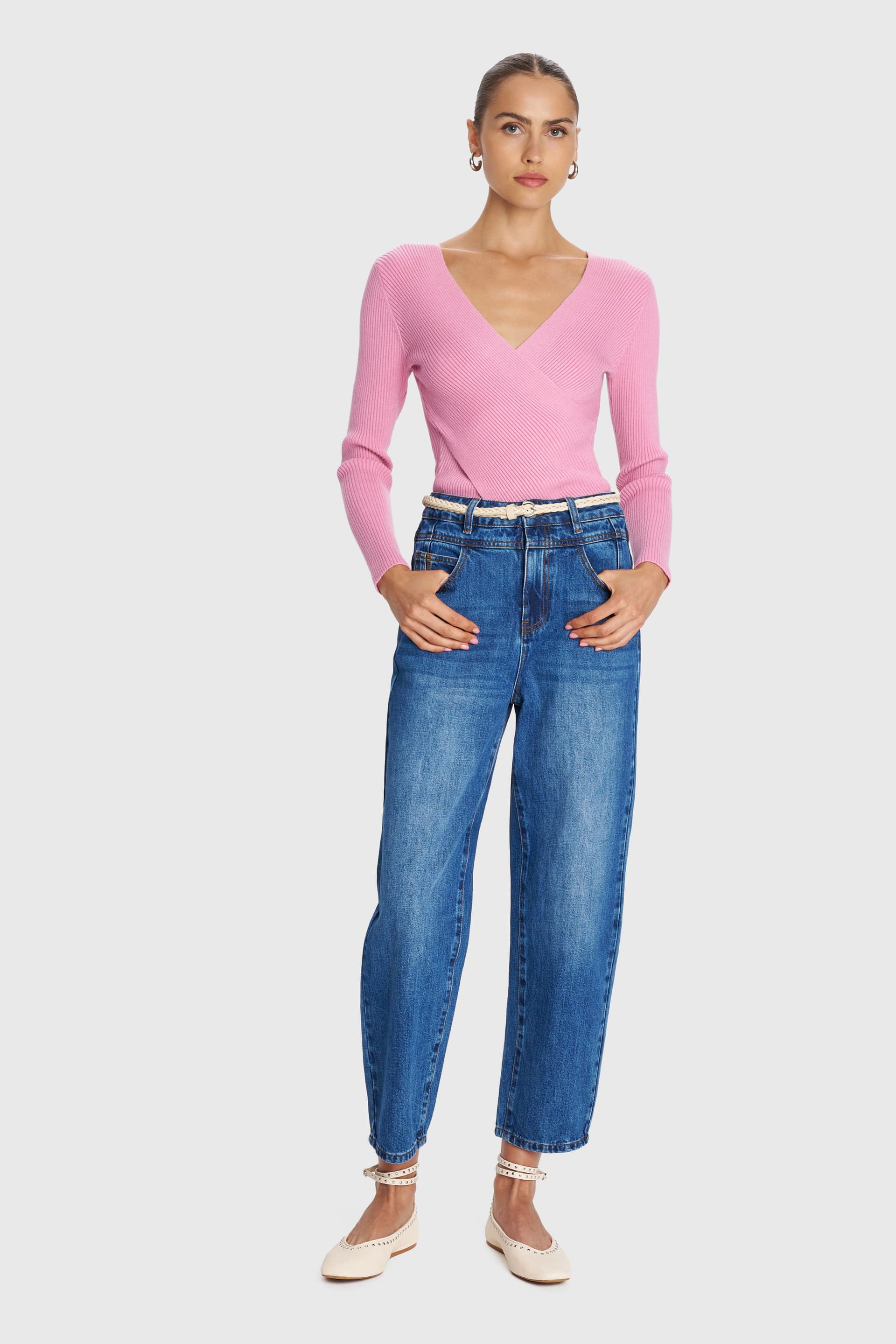 Τζιν παντελόνι barrel leg - Μπλε