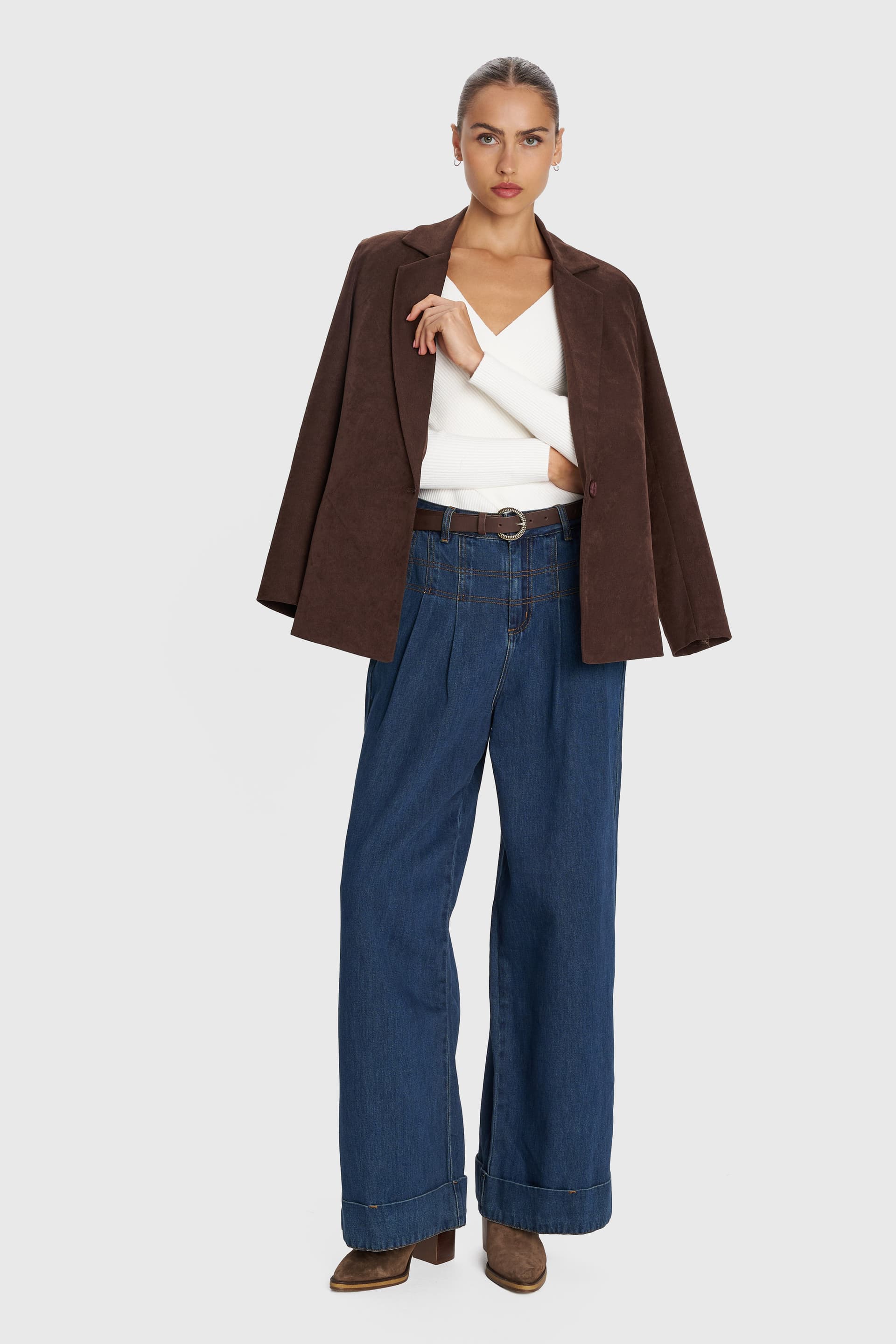 Παντελόνι τζιν super wide leg - Μπλε