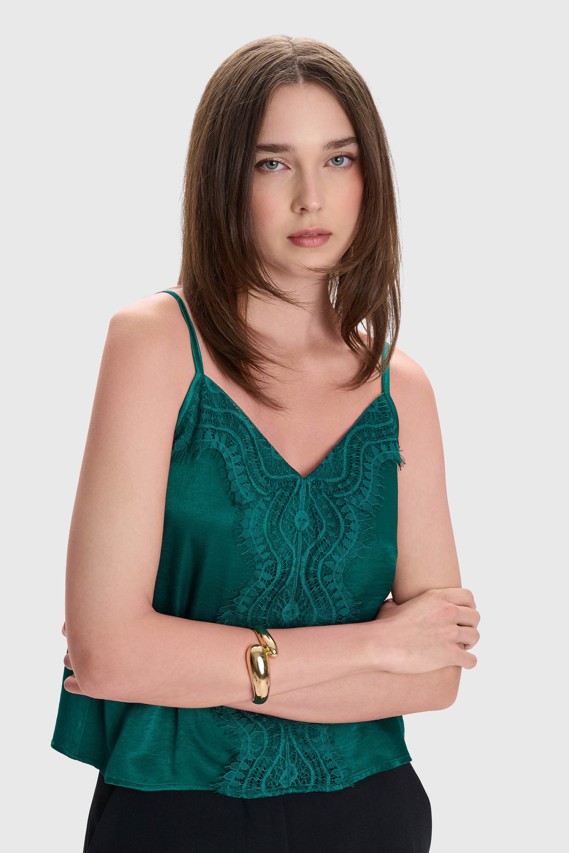 Τοπ δαντέλα - Πράσινο