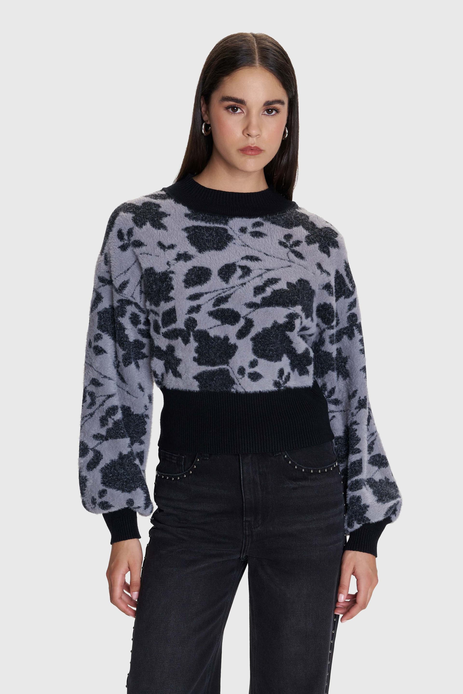 Μπλούζα πλεκτή δίτονη - Πολύχρωμο