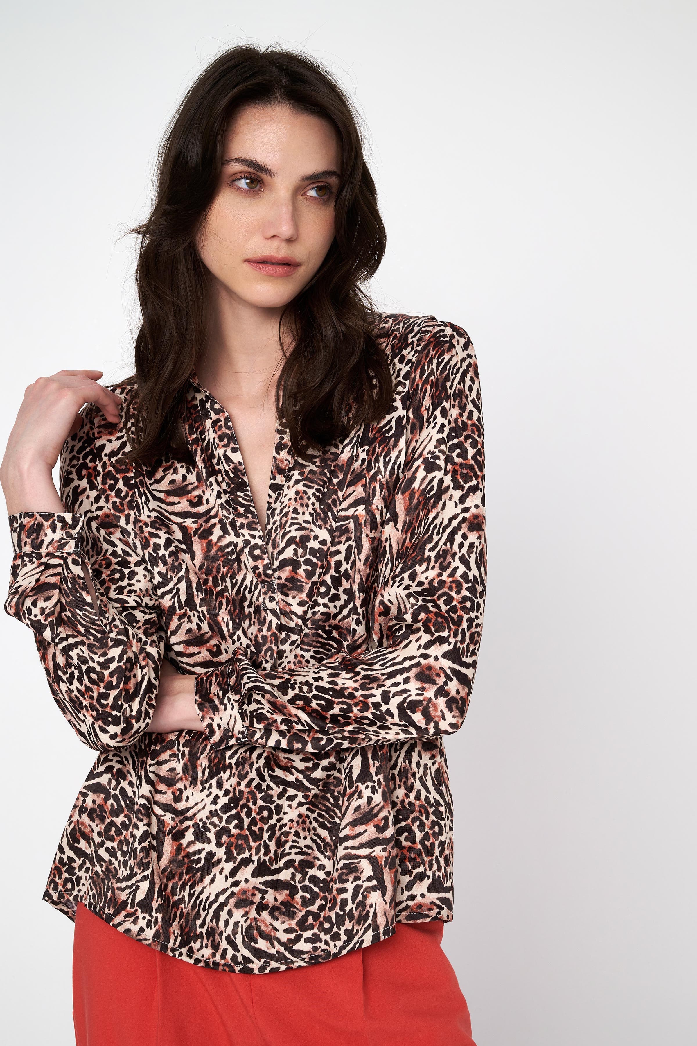 Τουνίκ με animal print - Πολύχρωμο