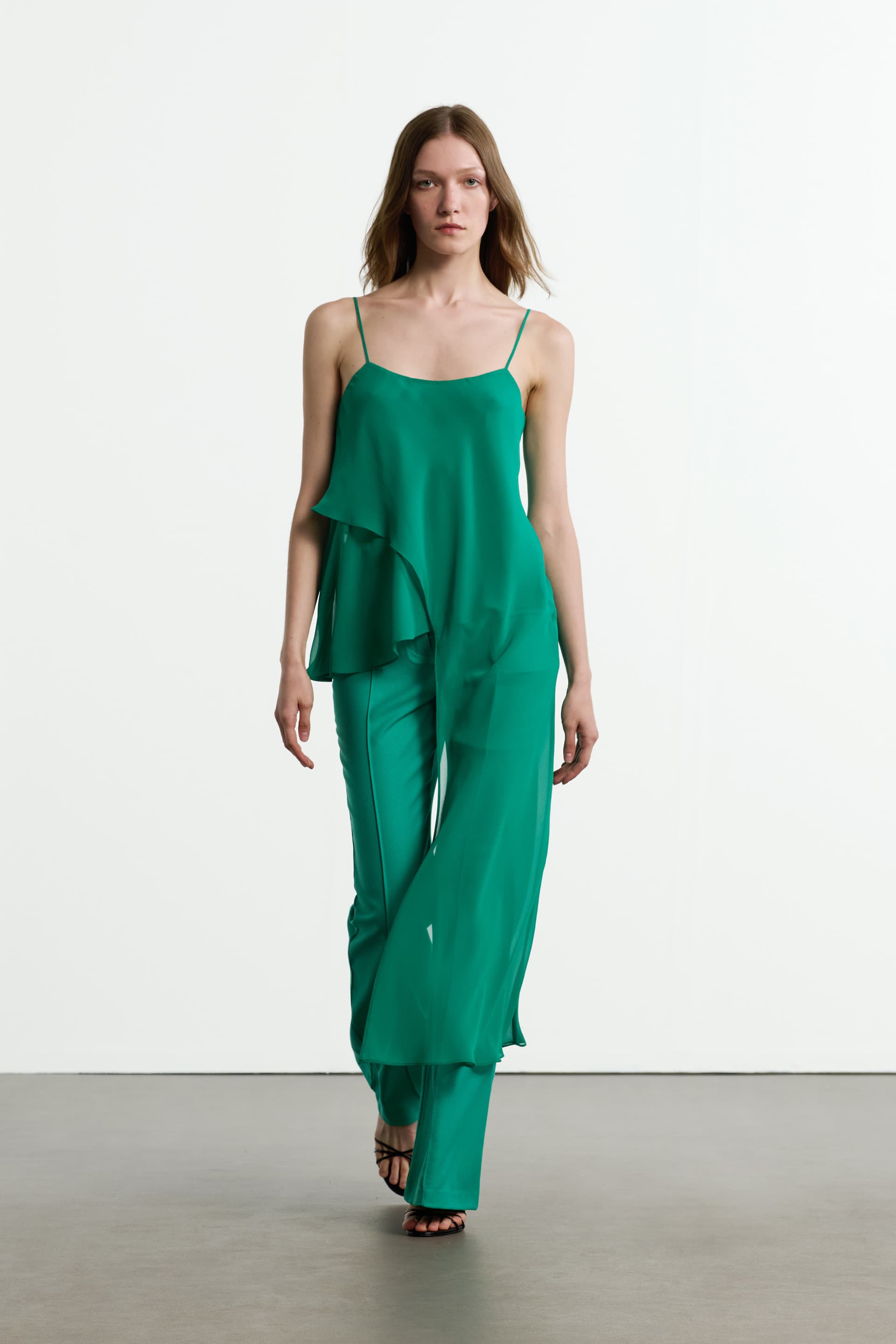 Ασύμμετρο τοπ με λοξό κόψιμο - Πράσινο