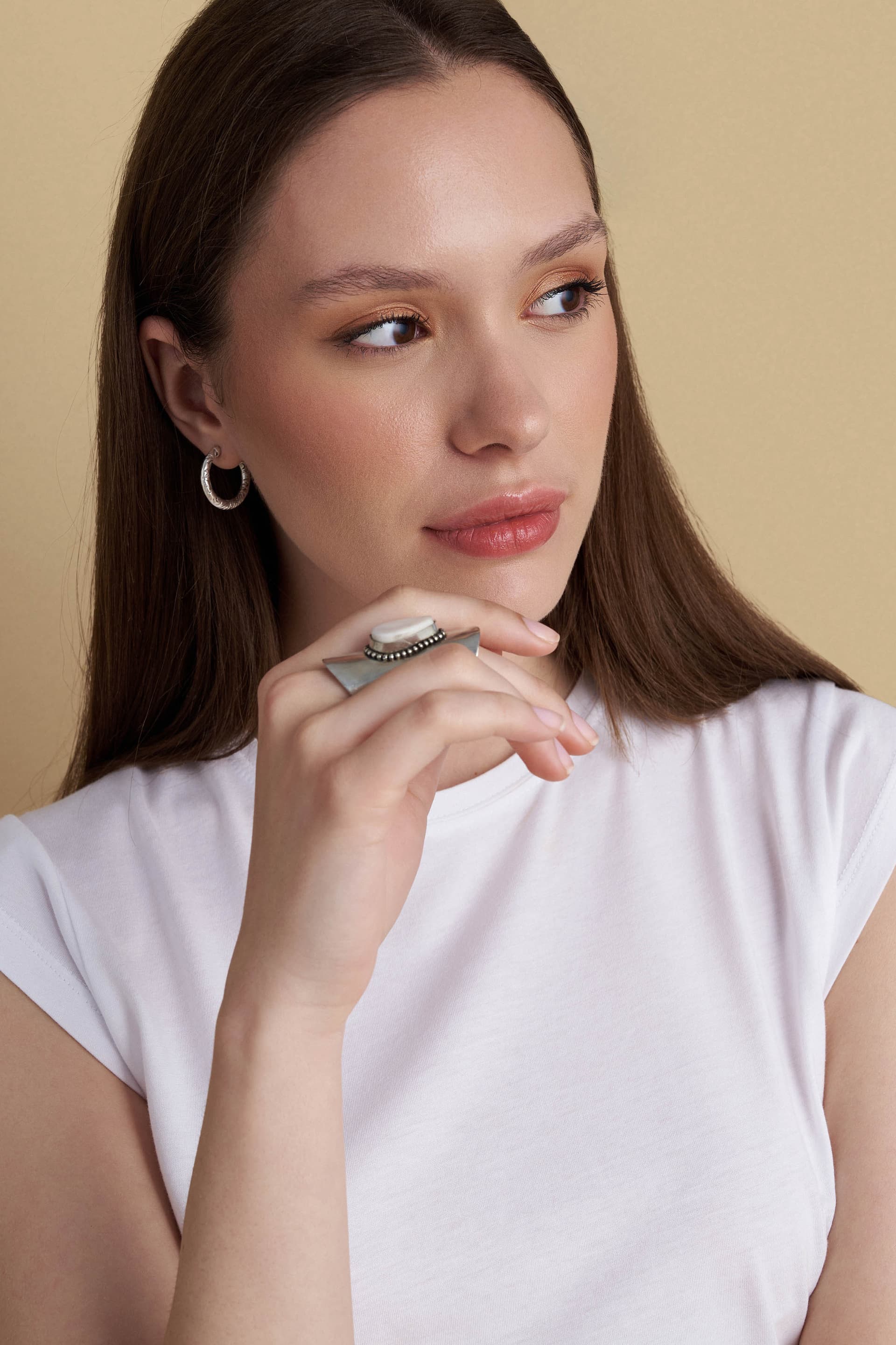 Δαχτυλίδι μεταλλικό - Ασημί