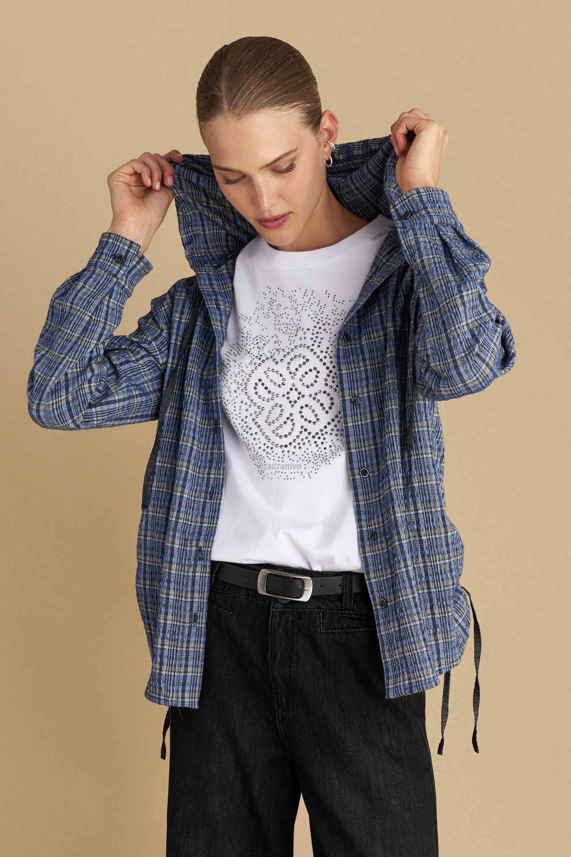 Πουκάμισο μακρυμάνικο με κουμπιά - Μπλε