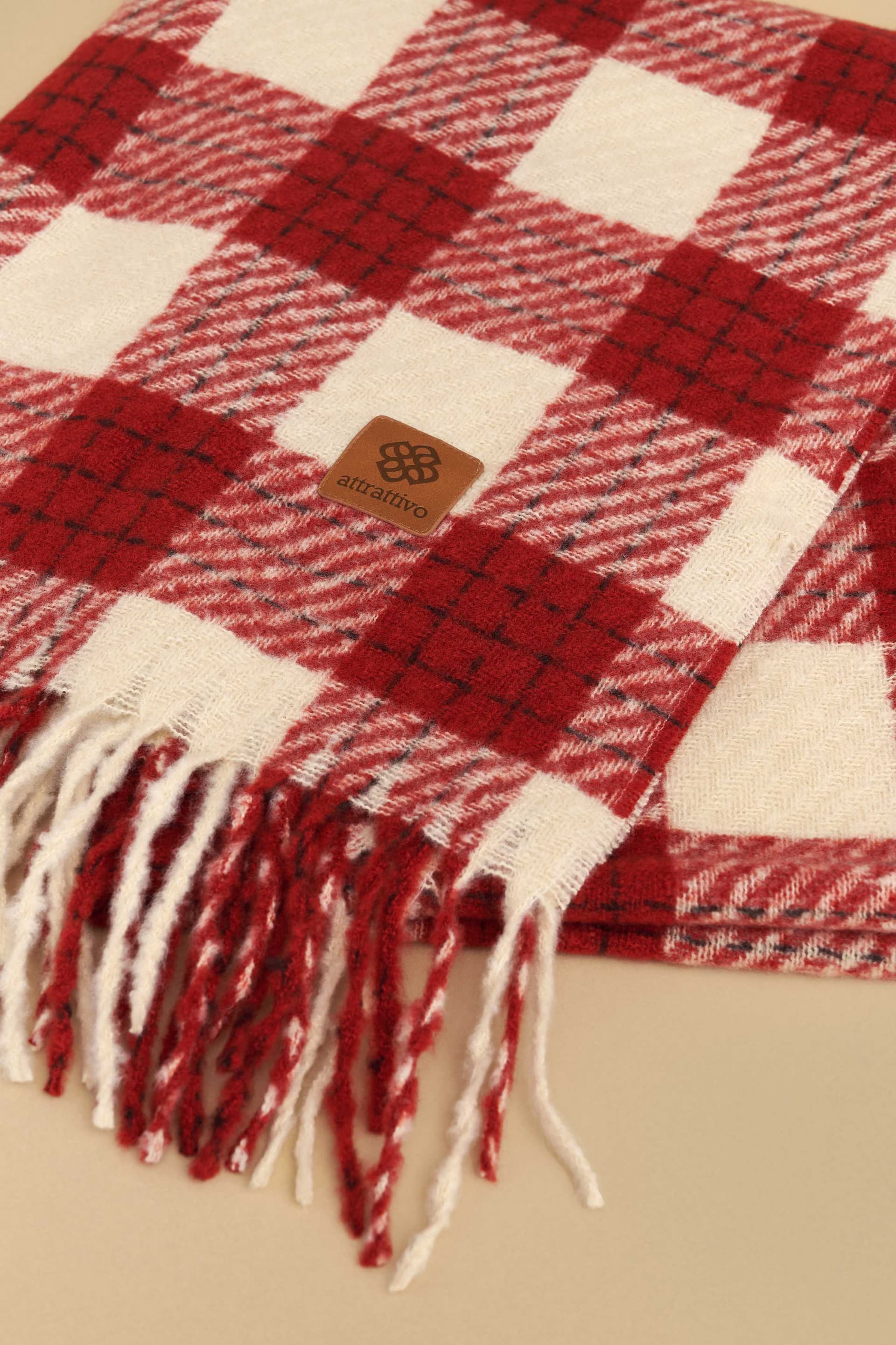 Κασκόλ με καρό μοτίβο - Πολύχρωμο