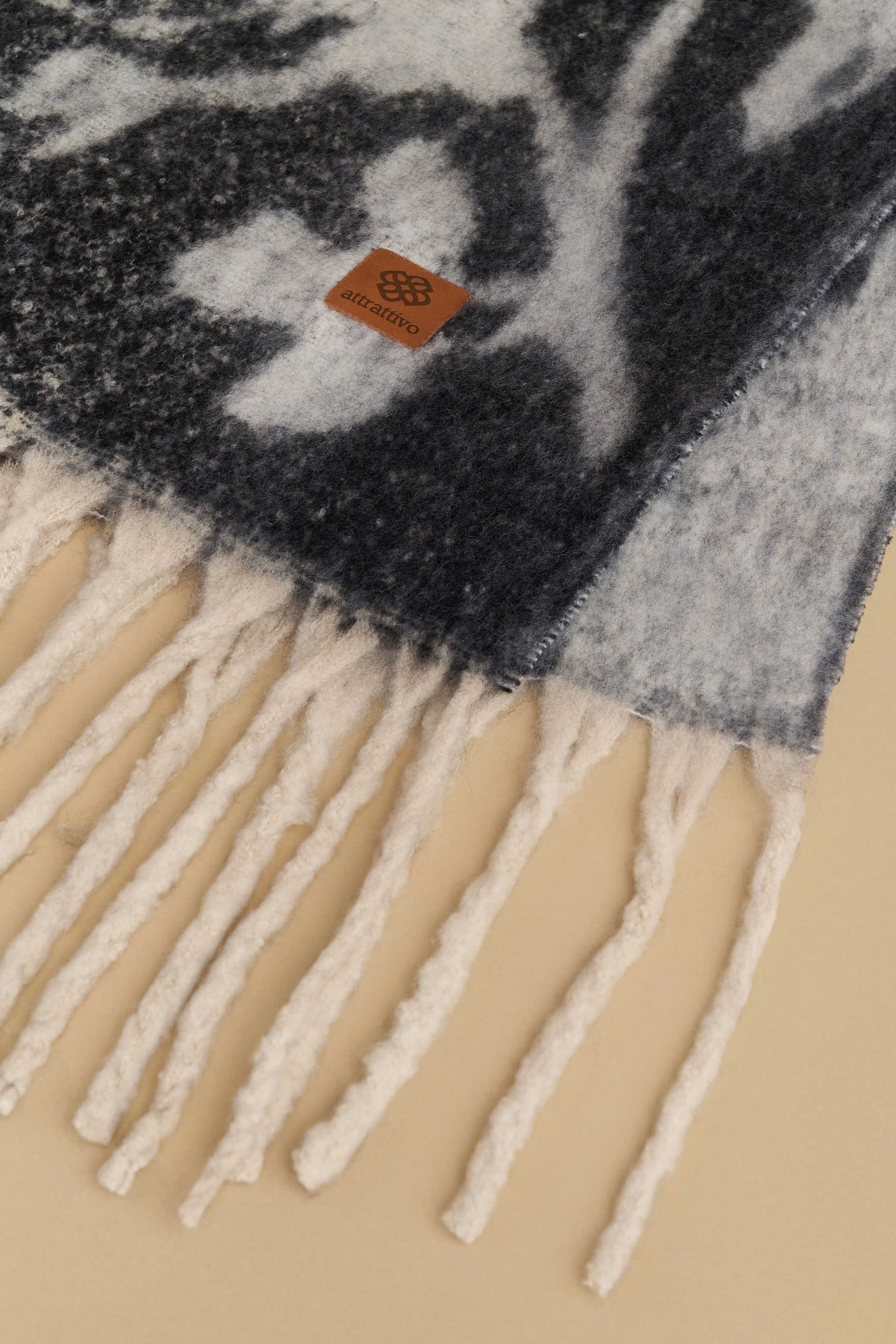 Κασκόλ δίτονο με κρόσια - Πολύχρωμο