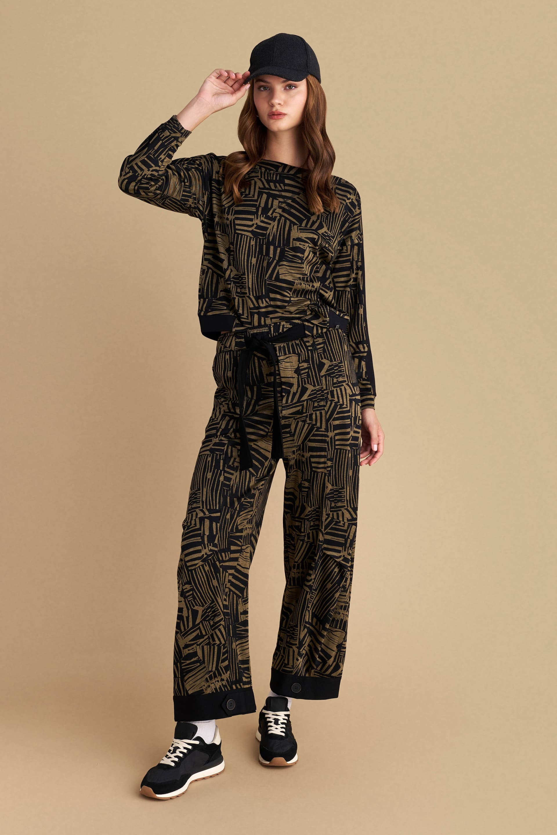 Μπλούζα μακρυμάνικη εμπριμέ - Πολύχρωμο