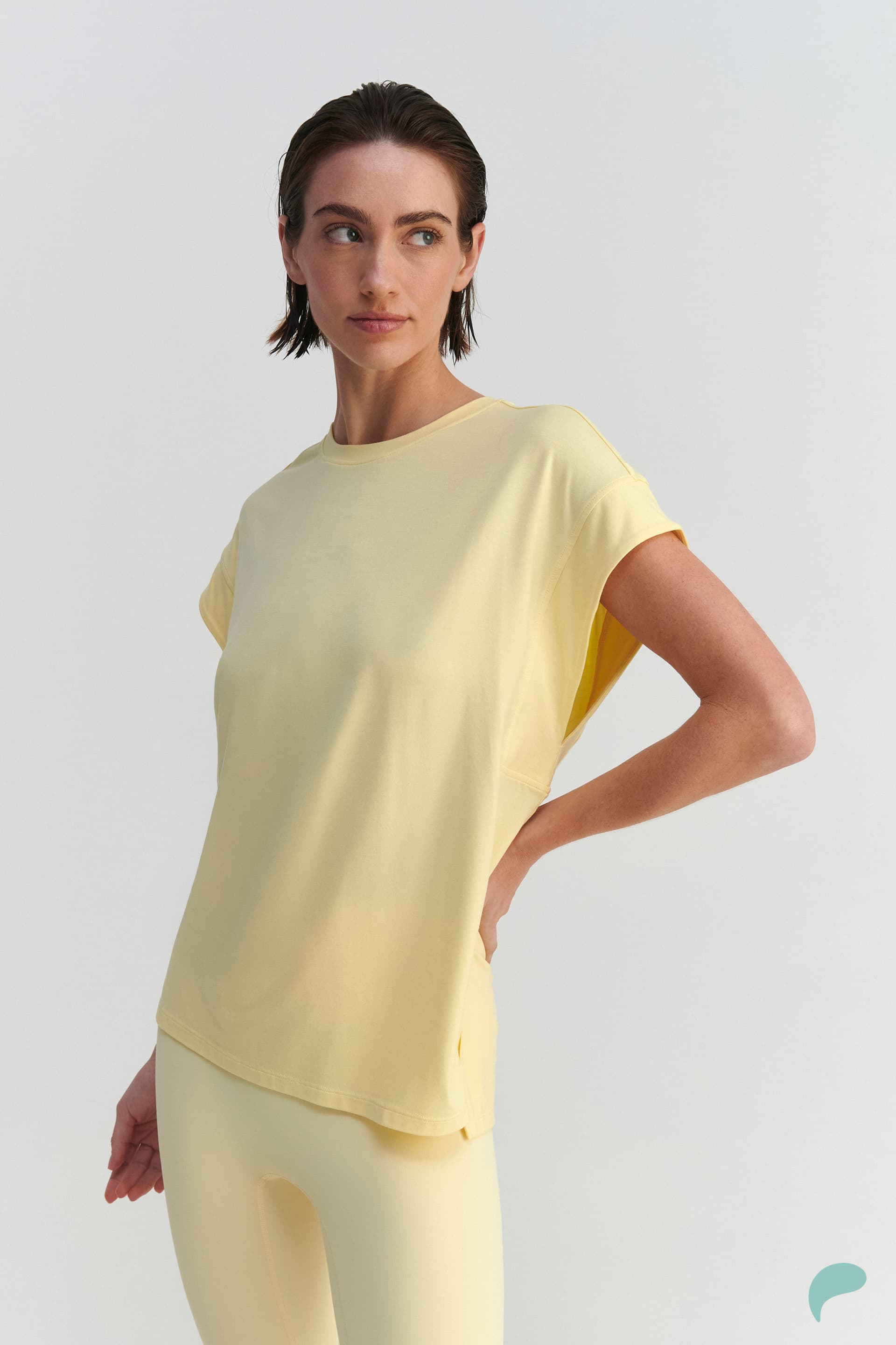 Μπλούζα loose fit - YELLOW