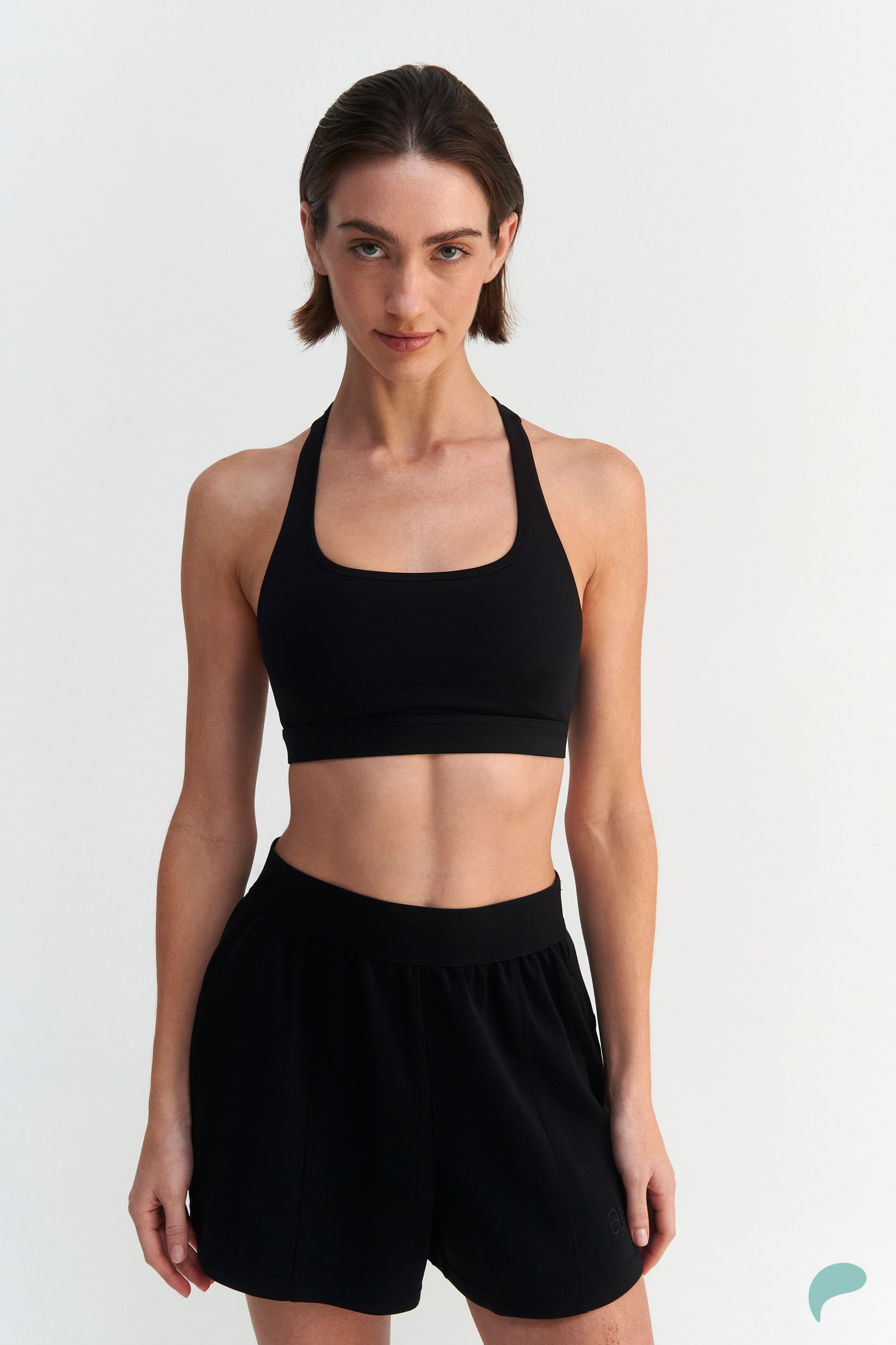 Μπουστάκι racerback - Μαύρο