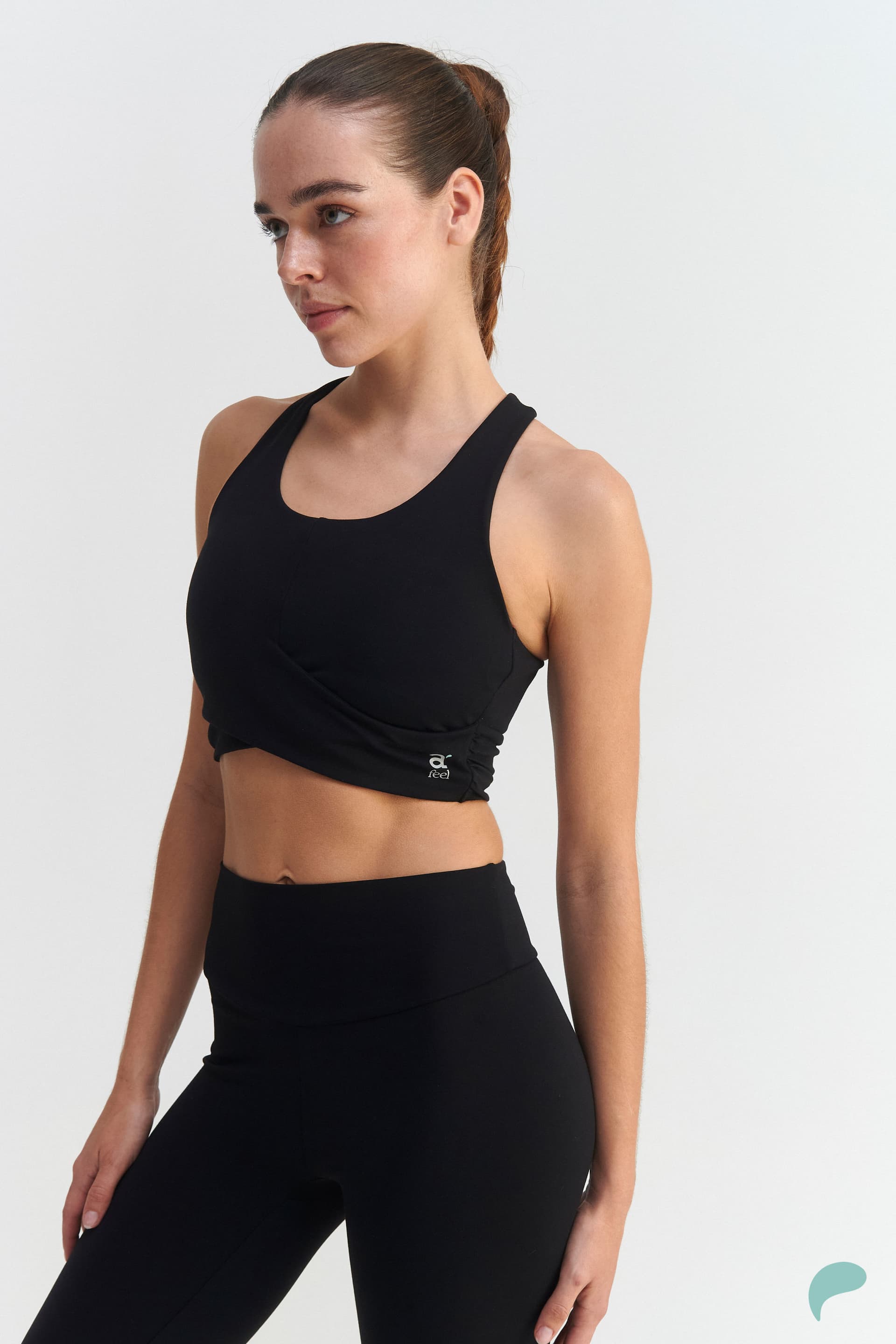 Μπουστάκι με άνοιγμα στην πλάτη - Μαύρο