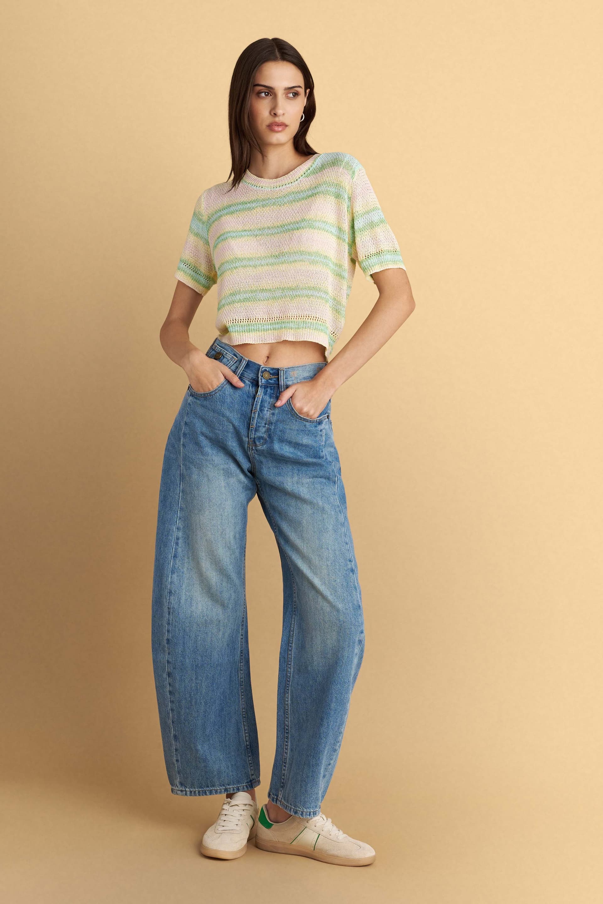 Παντελόνι τζιν low rise and loose - USED