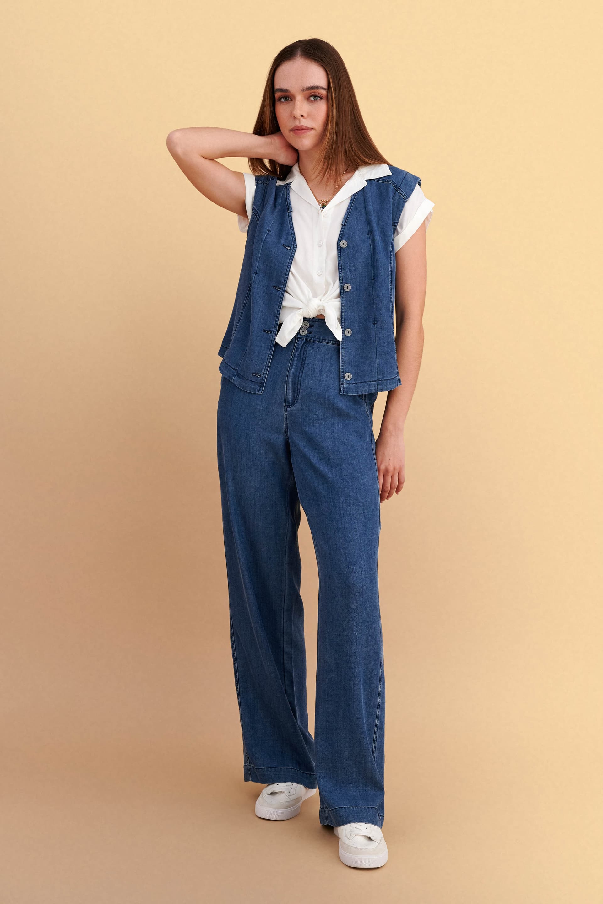 Παντελόνι denim ίσια γραμμή - Μπλε