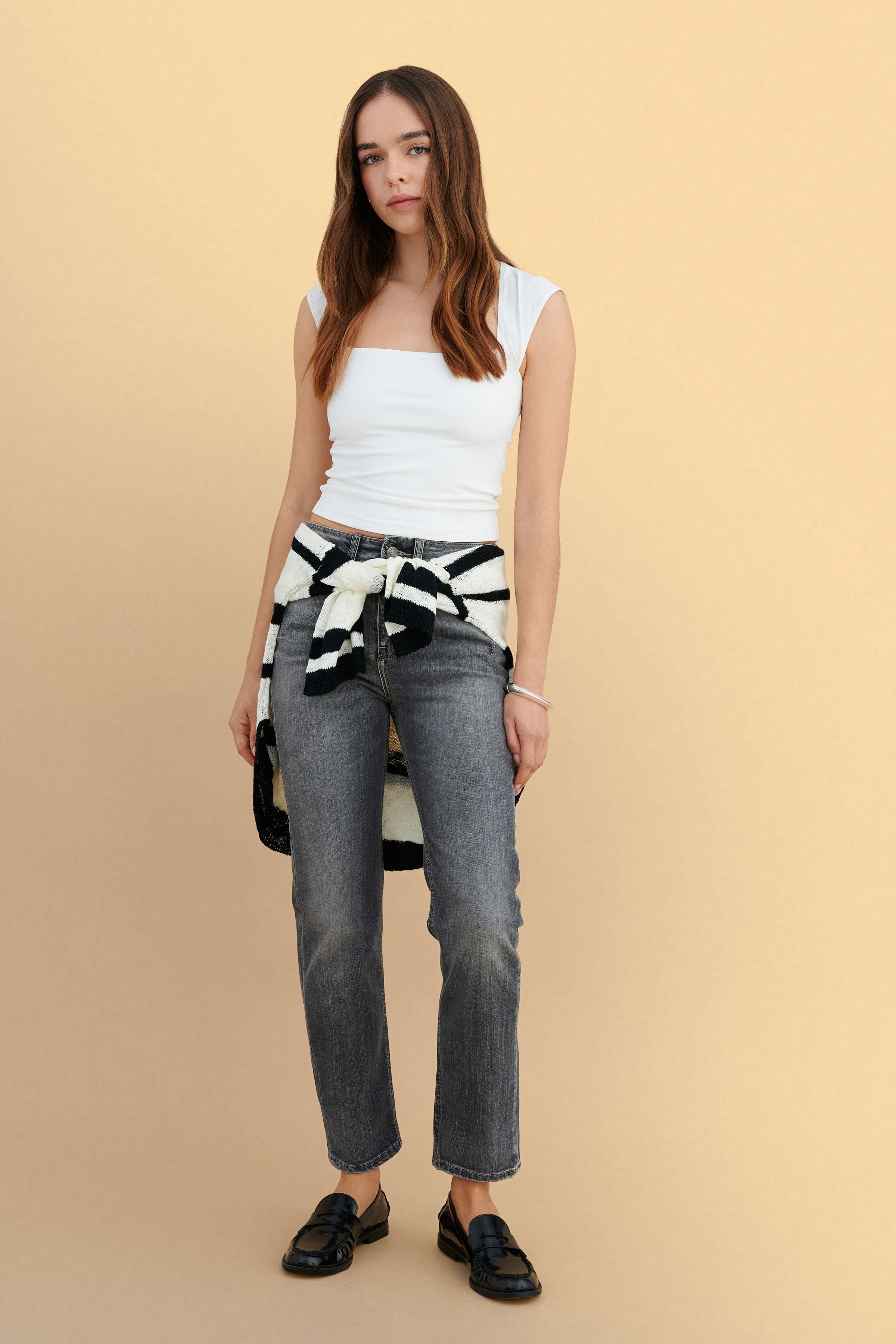 Παντελόνι τζιν skinny fit - Γκρι