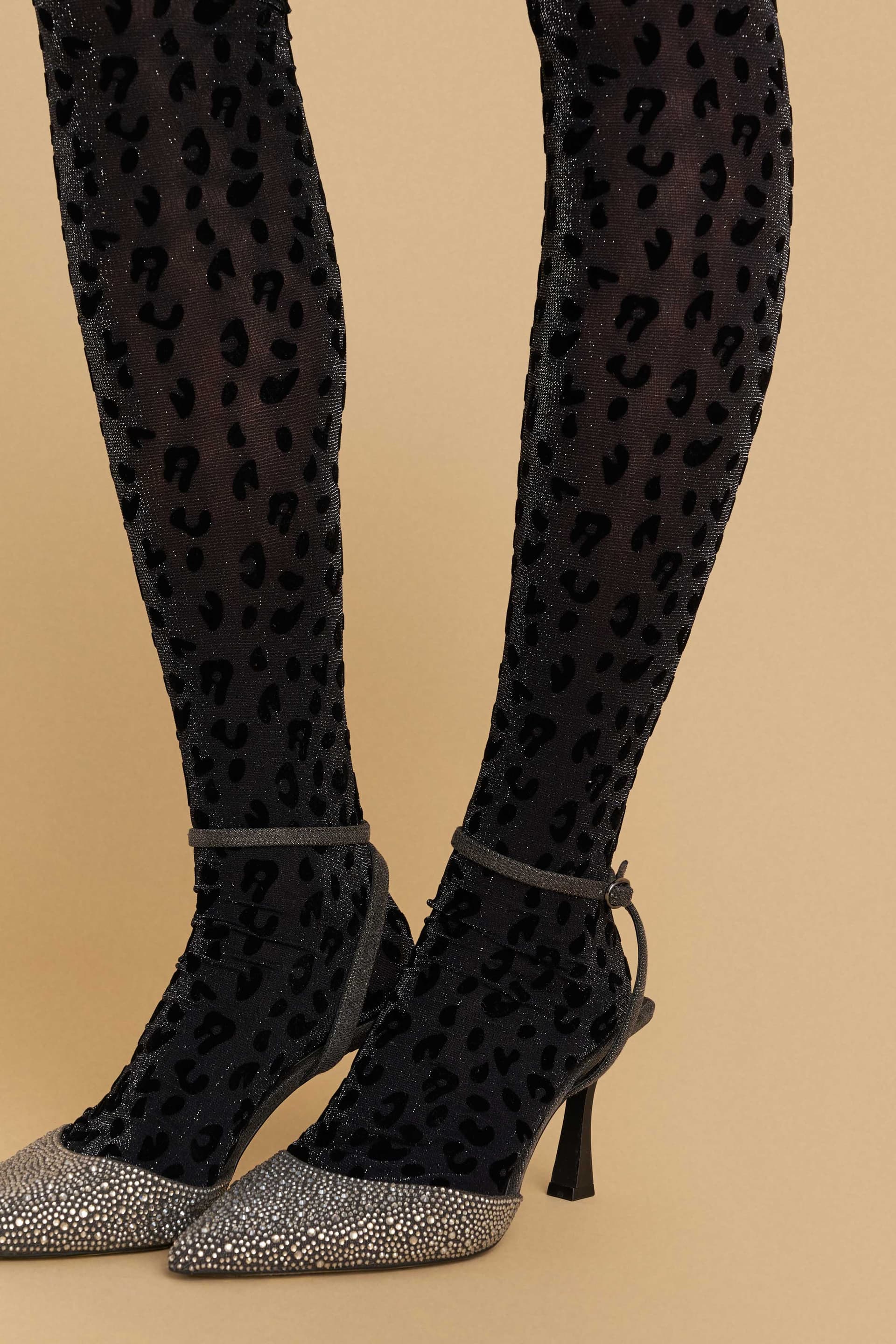 Λεοπάρ καλσόν γυαλιστερό - Πολύχρωμο