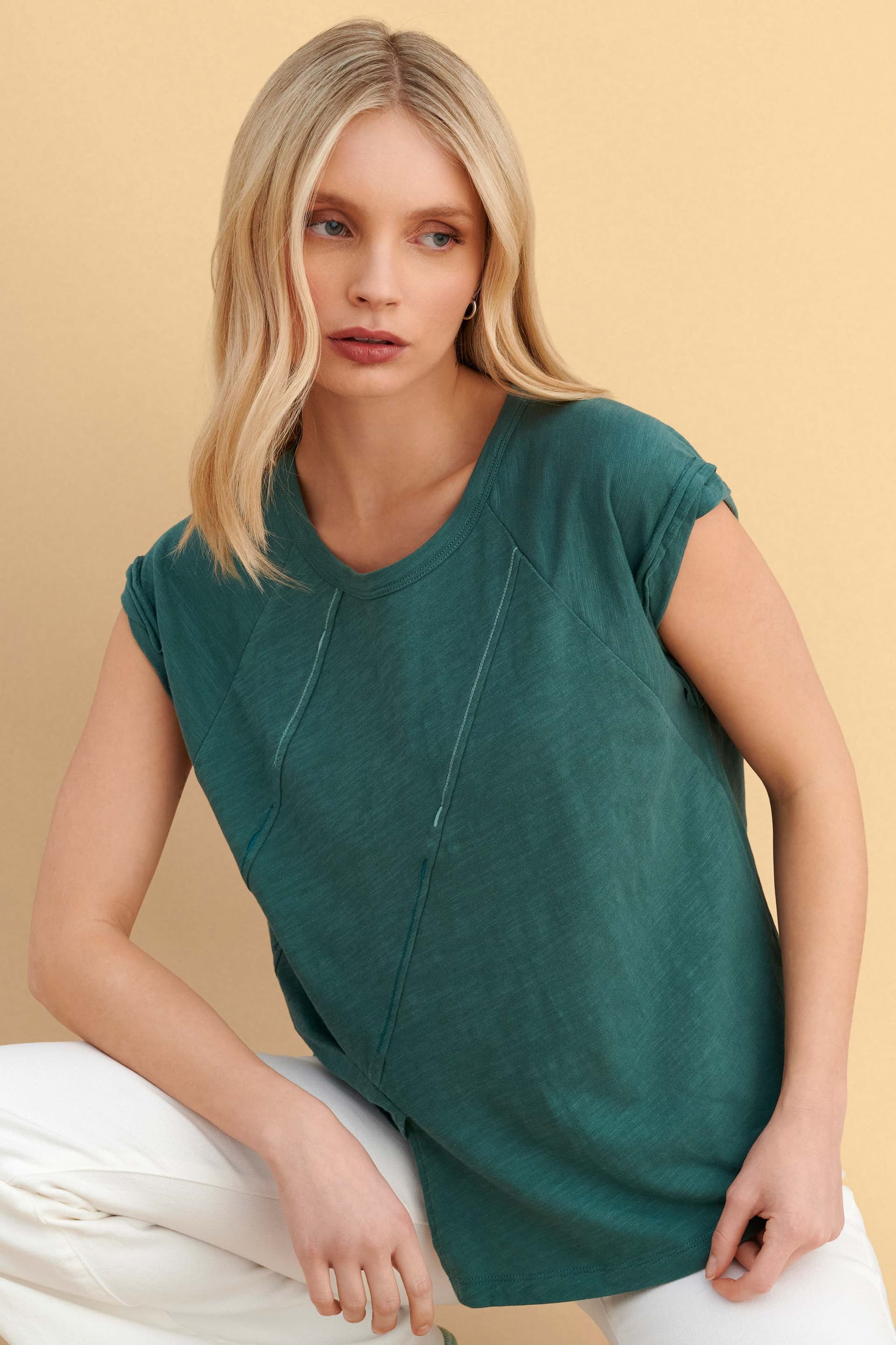 Μπλούζα κοντομάνικη με ραφές - SOAP