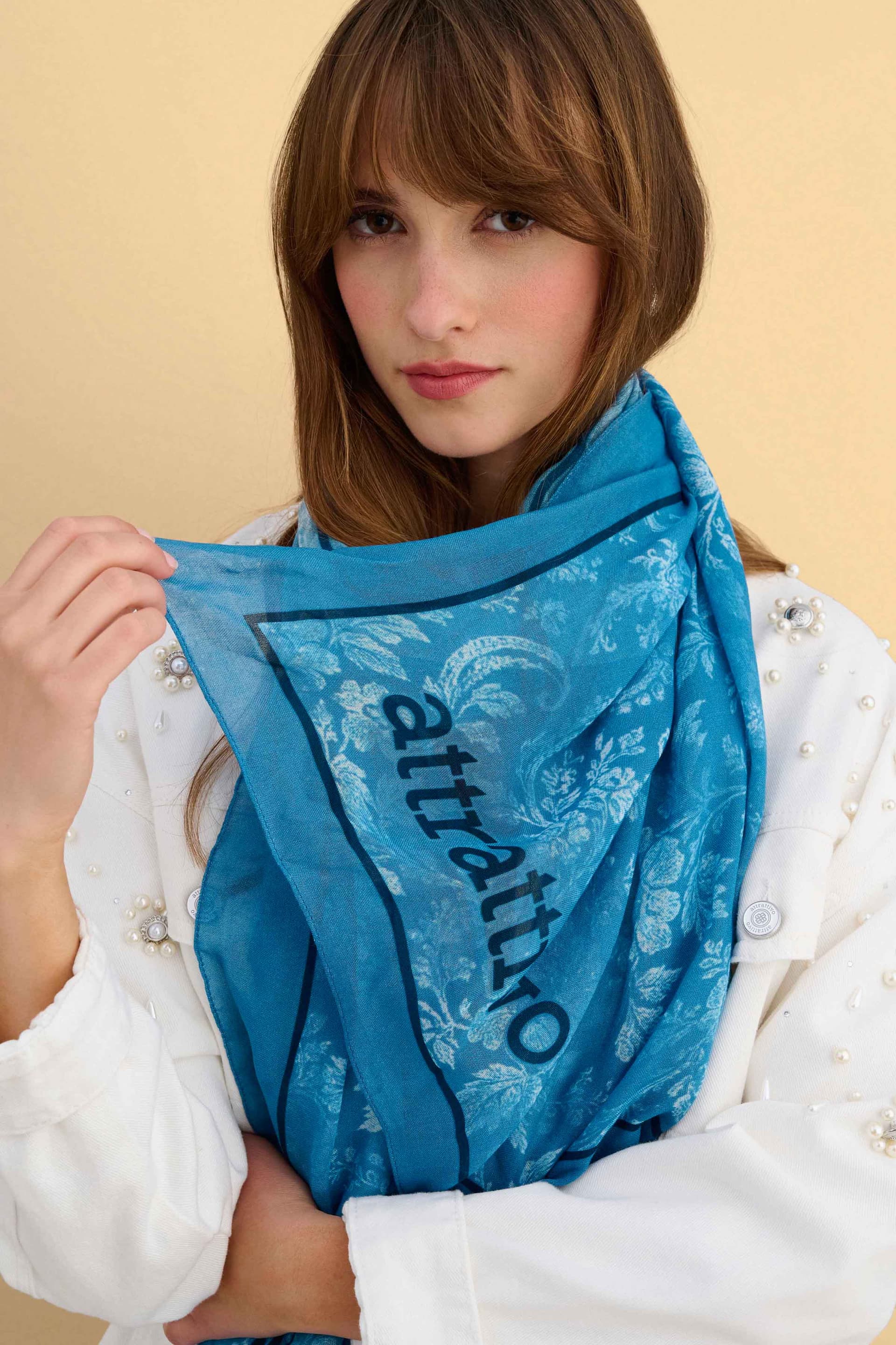 Φουλάρι φλοράλ - Πολύχρωμο