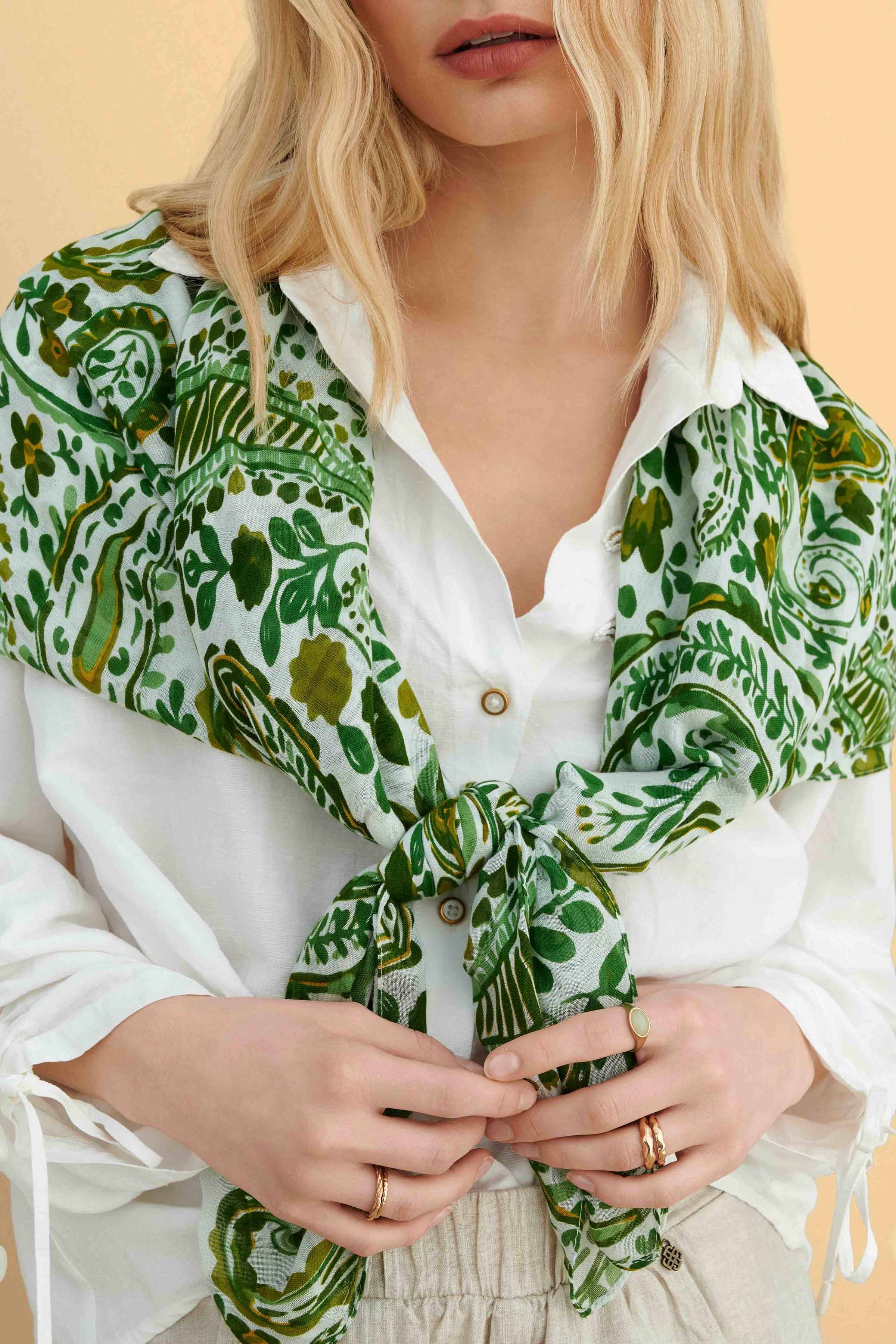 Εμπριμέ εσάρπα - Πολύχρωμο