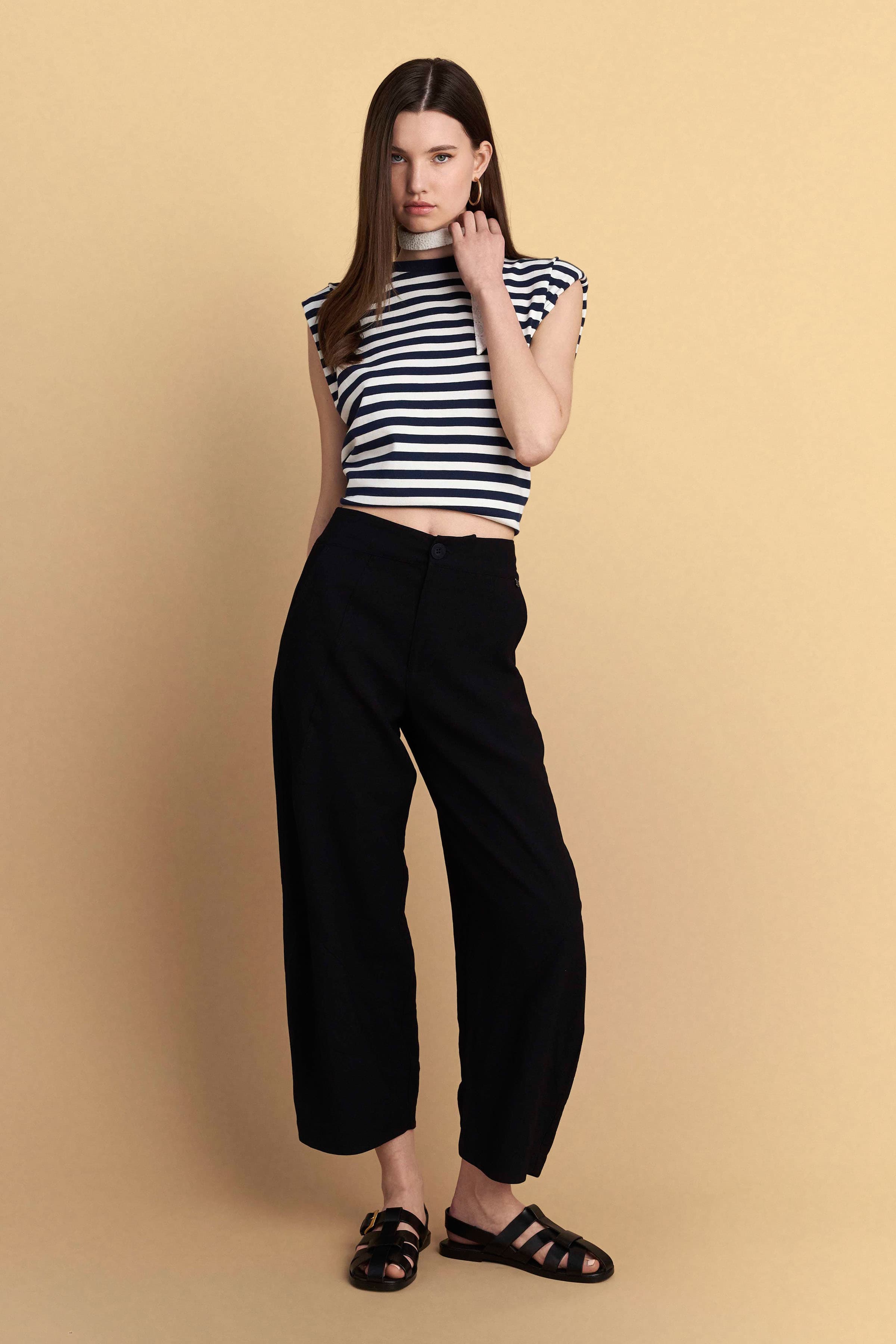 Παντελόνι barrel - Μαύρο